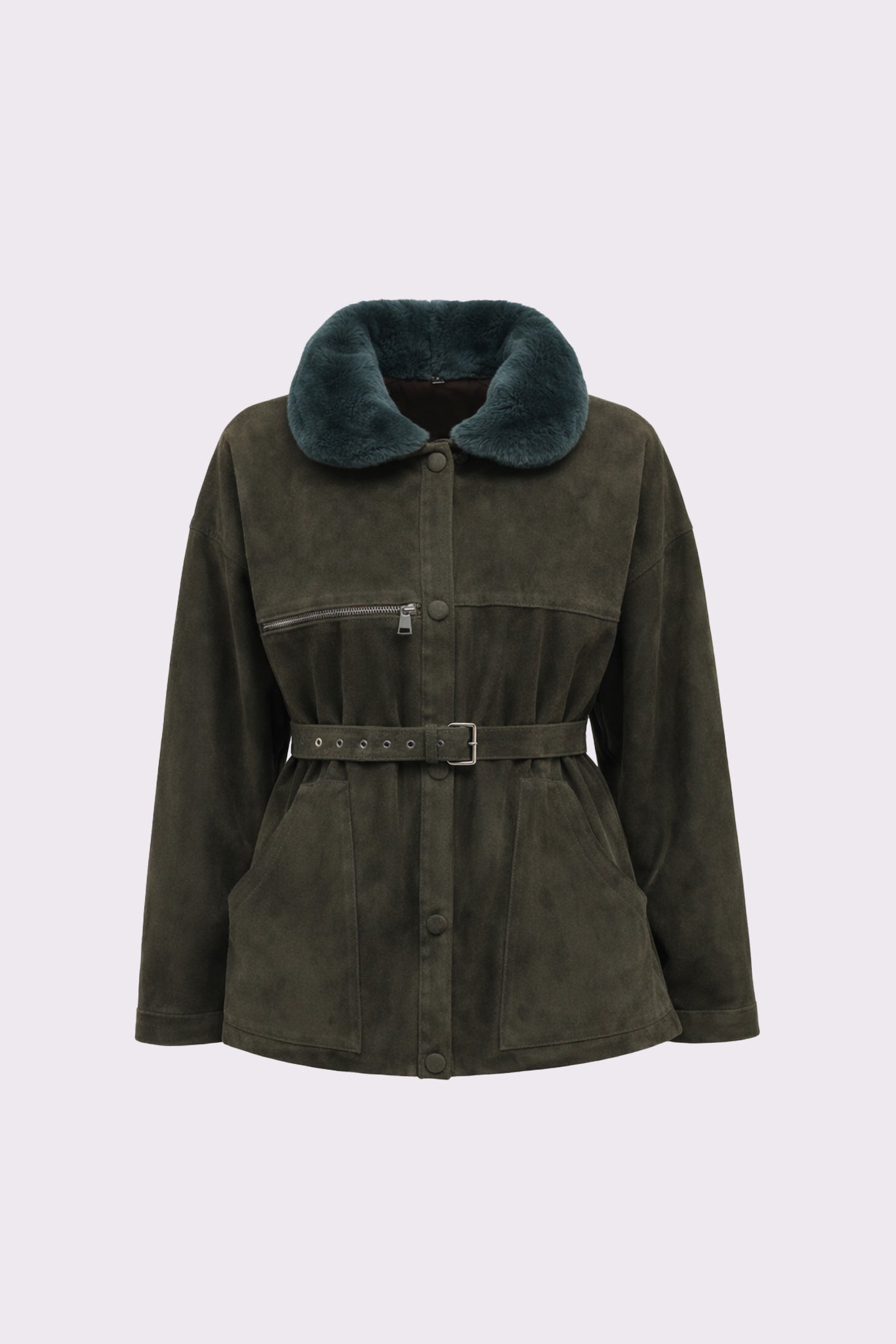 Moss <br> suede jacket