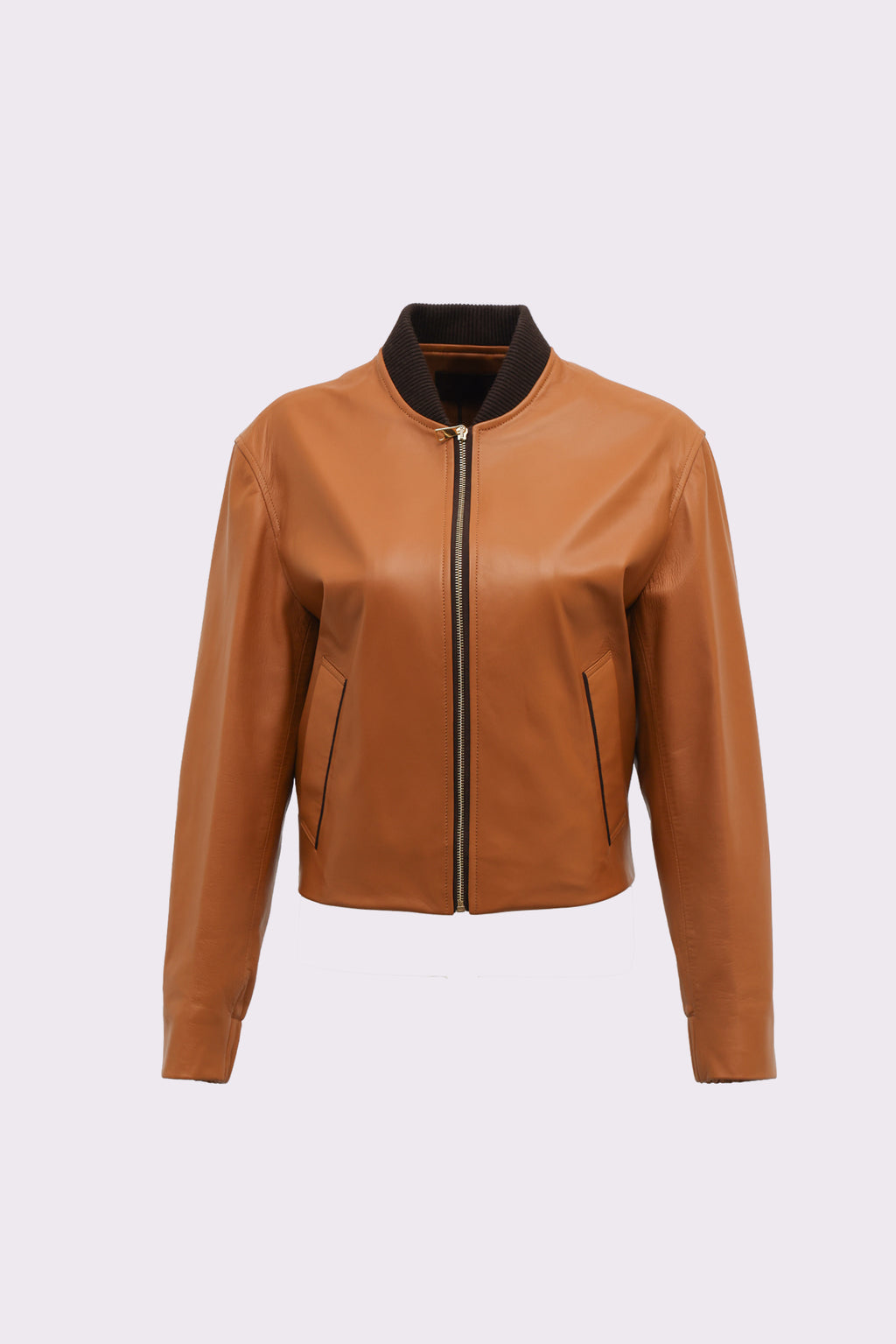 Sol <br> Mustard Leather Jacket