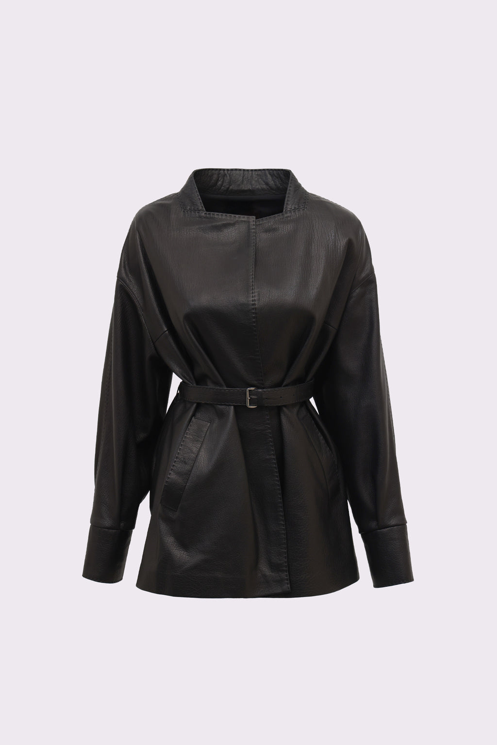 Tribeca <br> Leather Belted Jacket