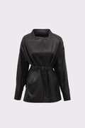 Tribeca <br> Leather Belted Jacket