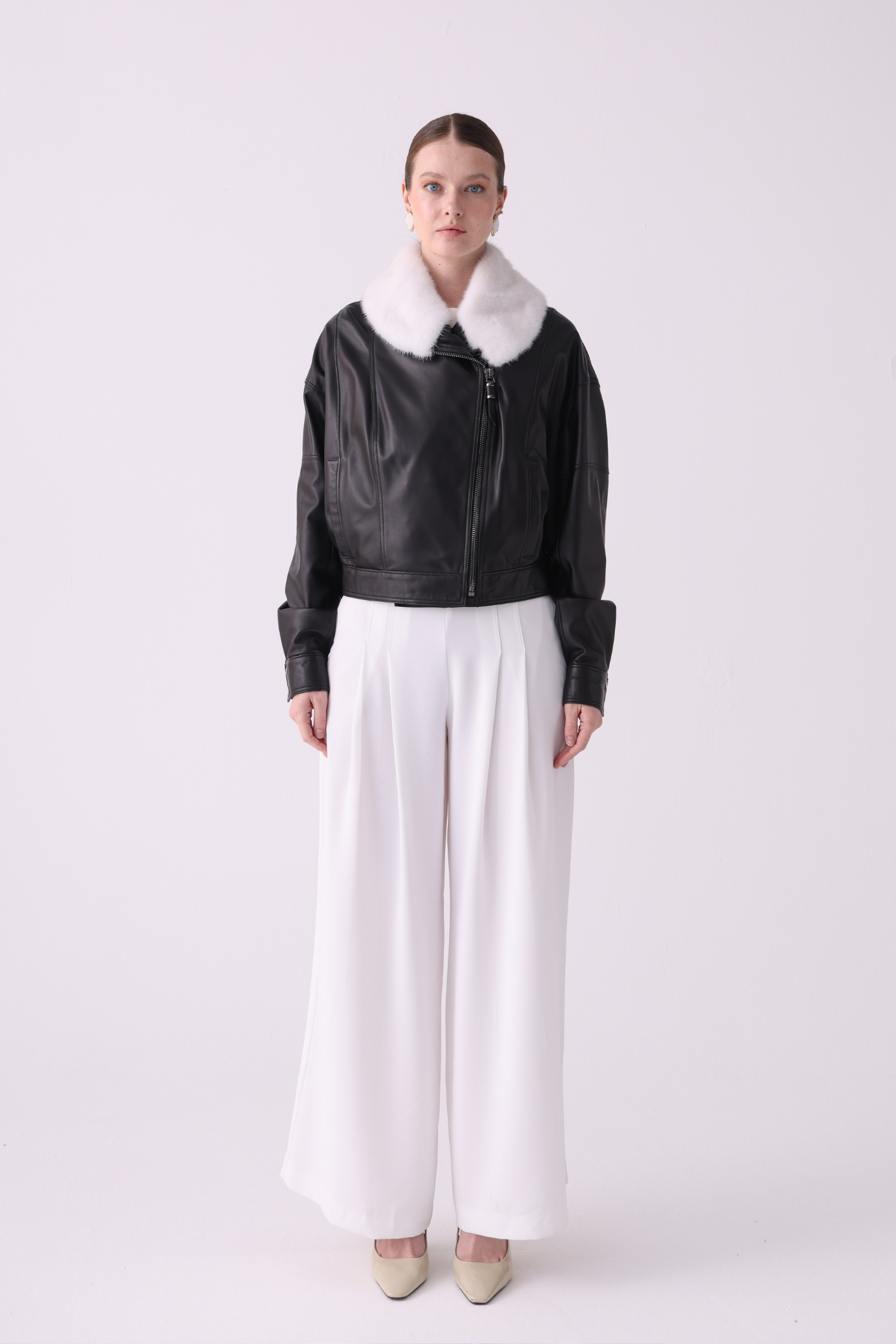 Regium Short Leather Jacket