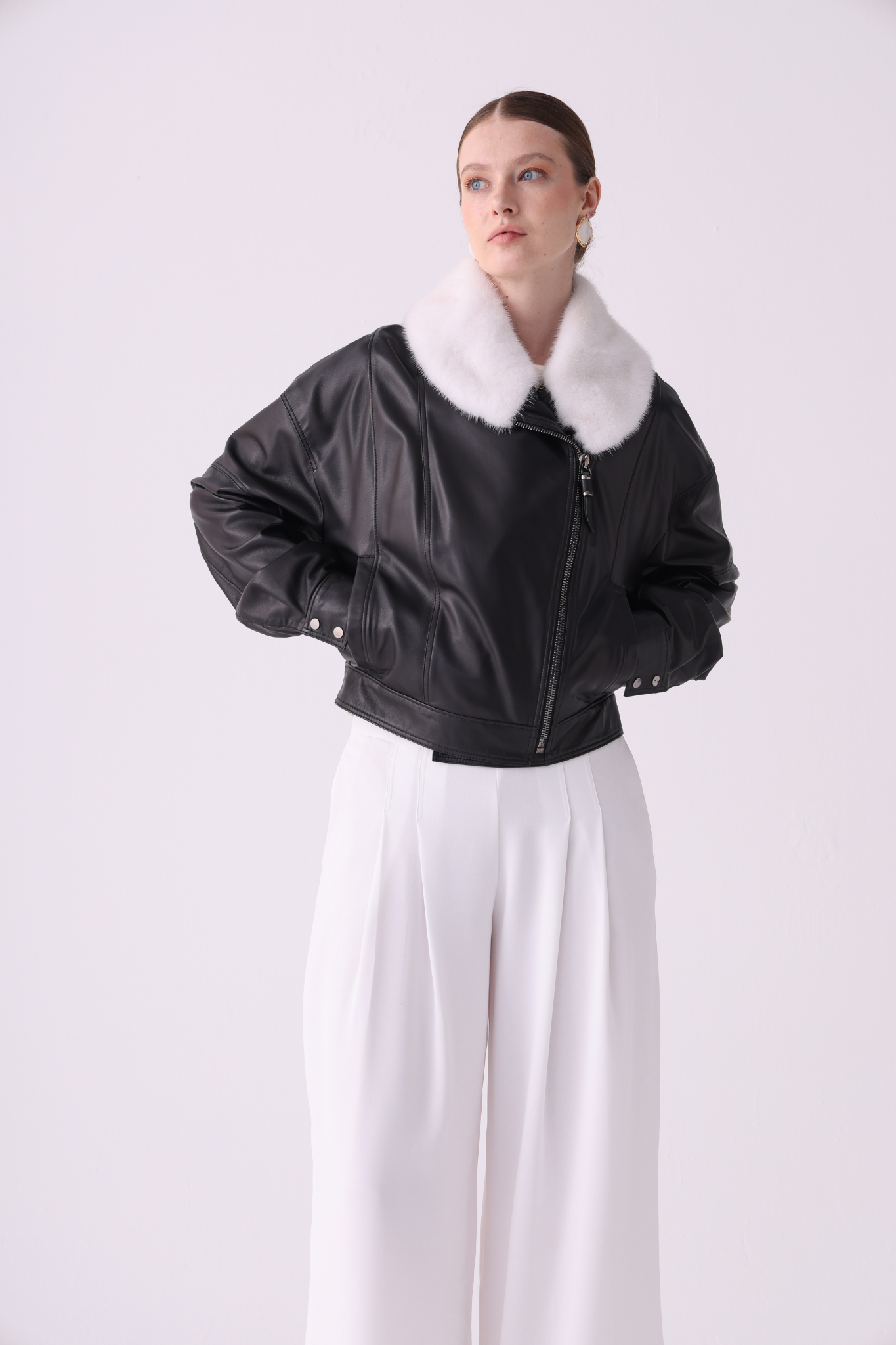 Regium Short Leather Jacket