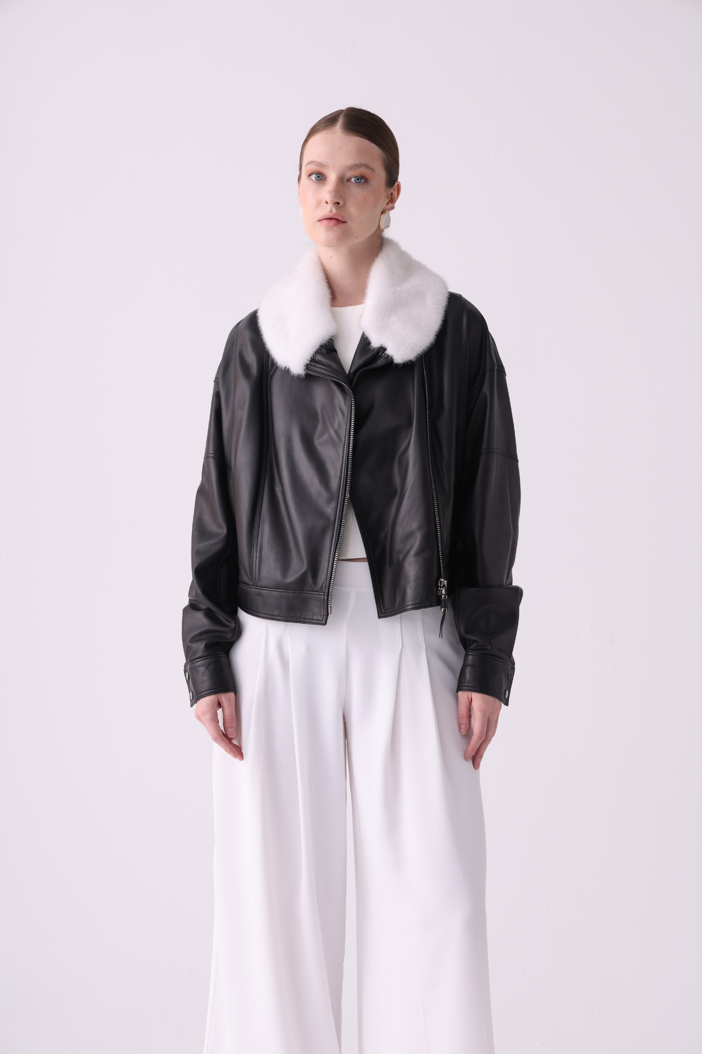 Regium Short Leather Jacket