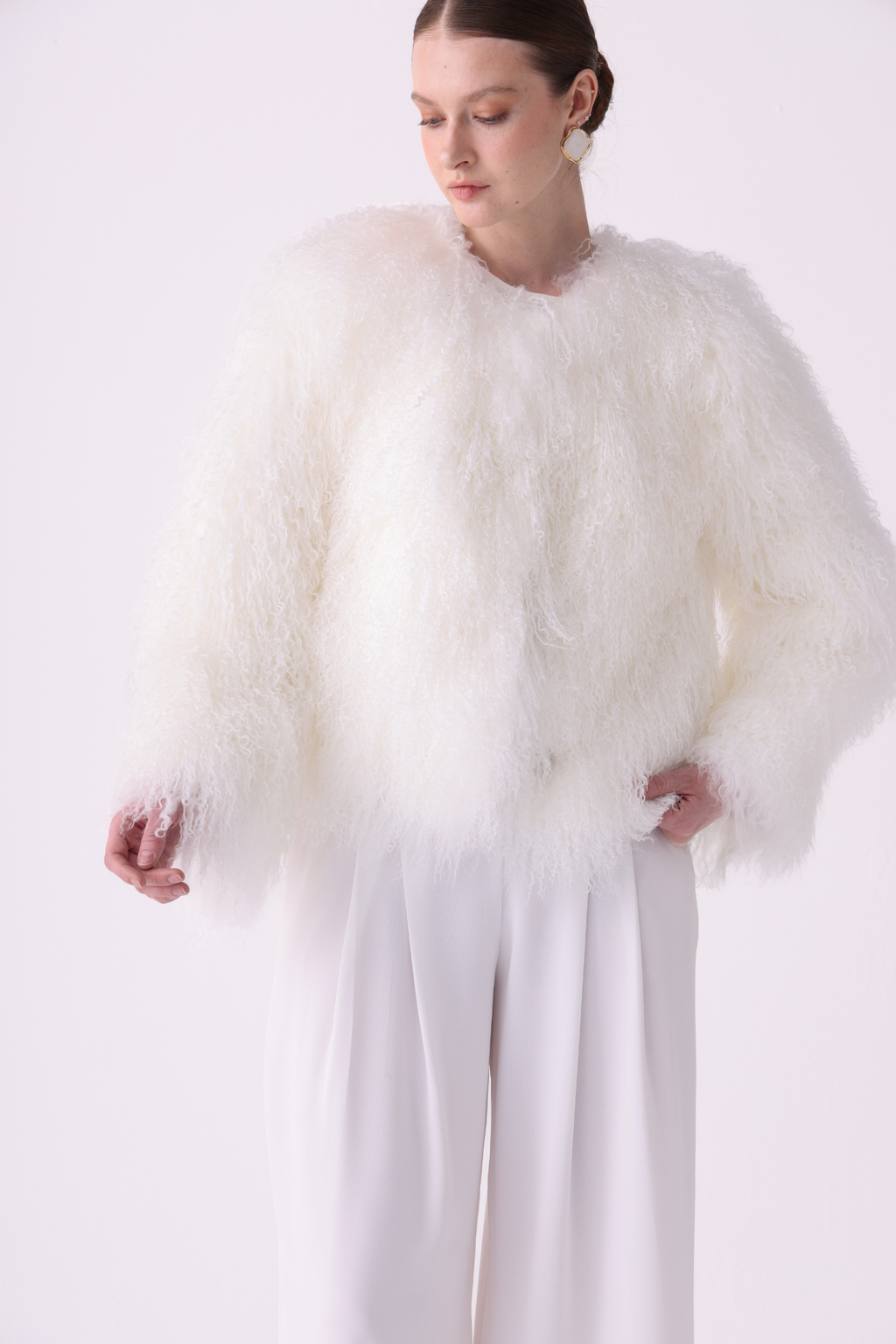 Ivoryne <br> Tibetan Shearling Jacket