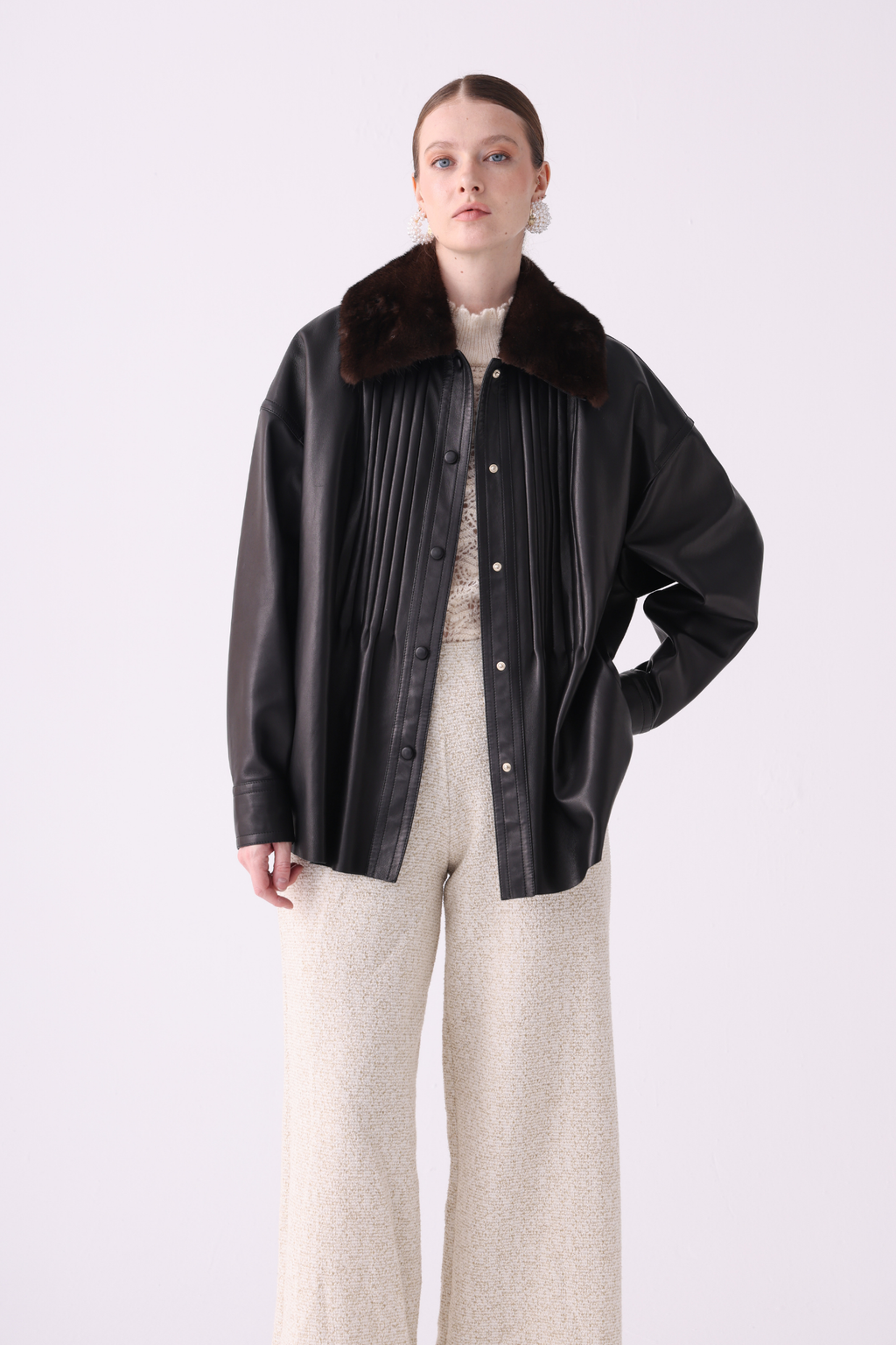 Pars <br> Iconıc Leather Jacket