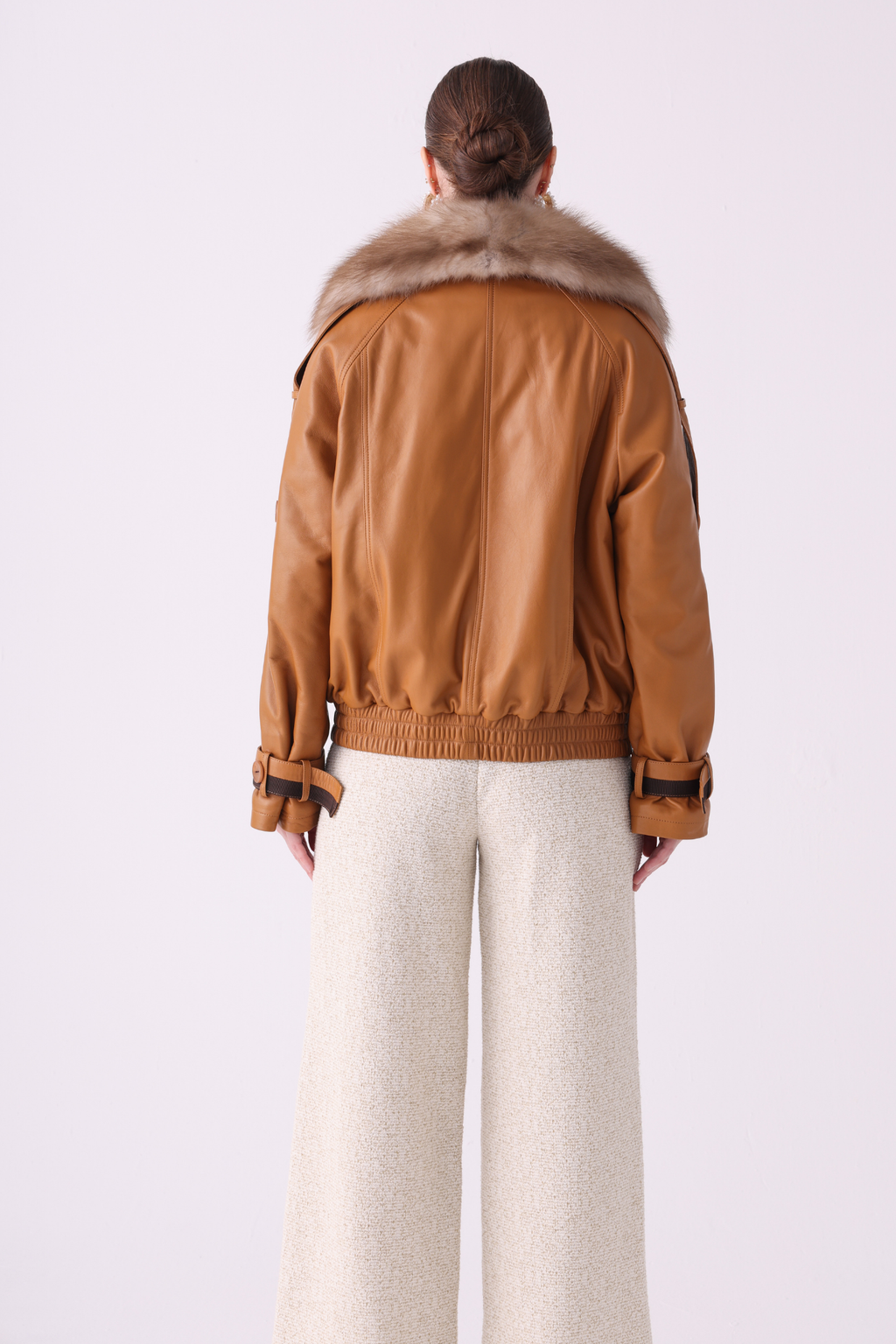 Tabéline <br> Relaxed Leather Jacket