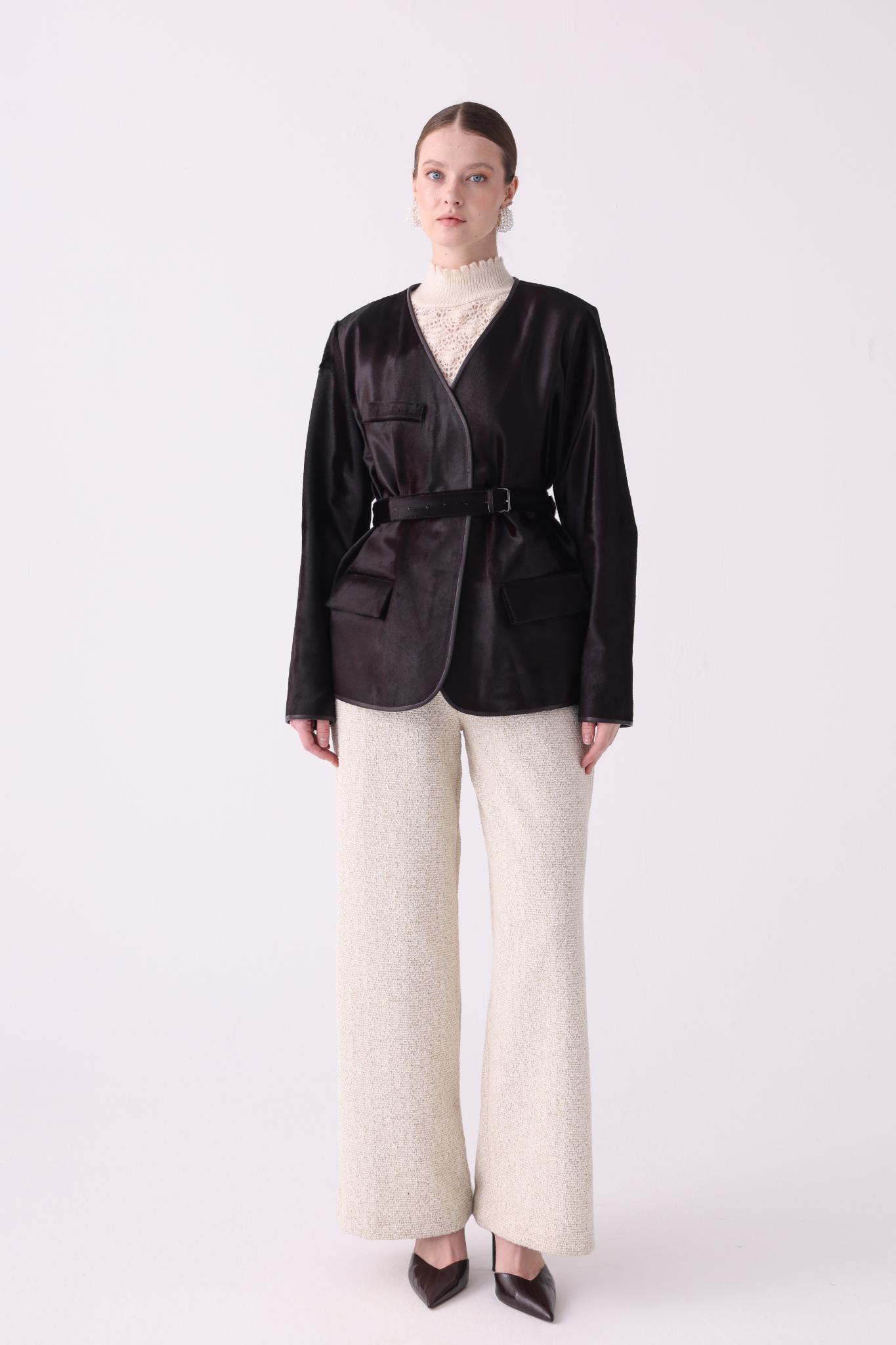 Aura Calf Leather Belted Jack