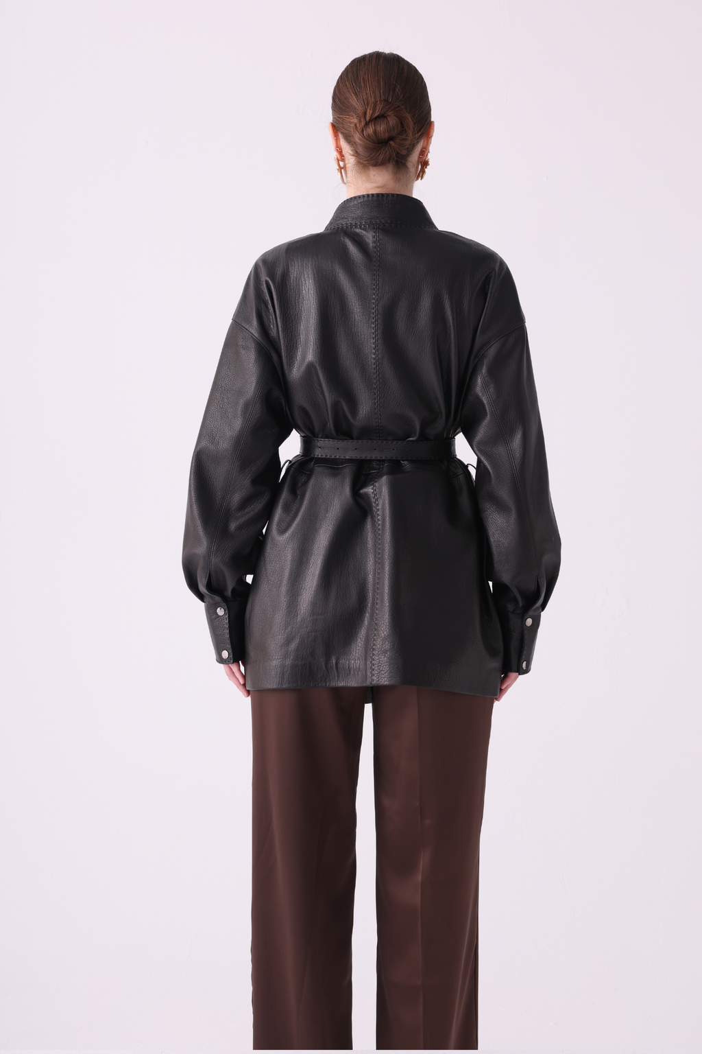 Tribeca <br> Leather Belted Jacket