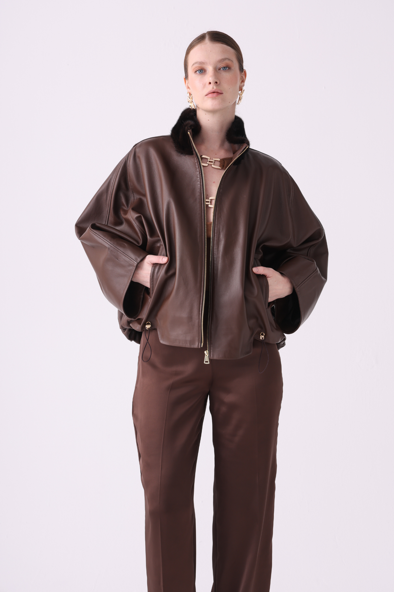 Batwing Soft Leather Jacket