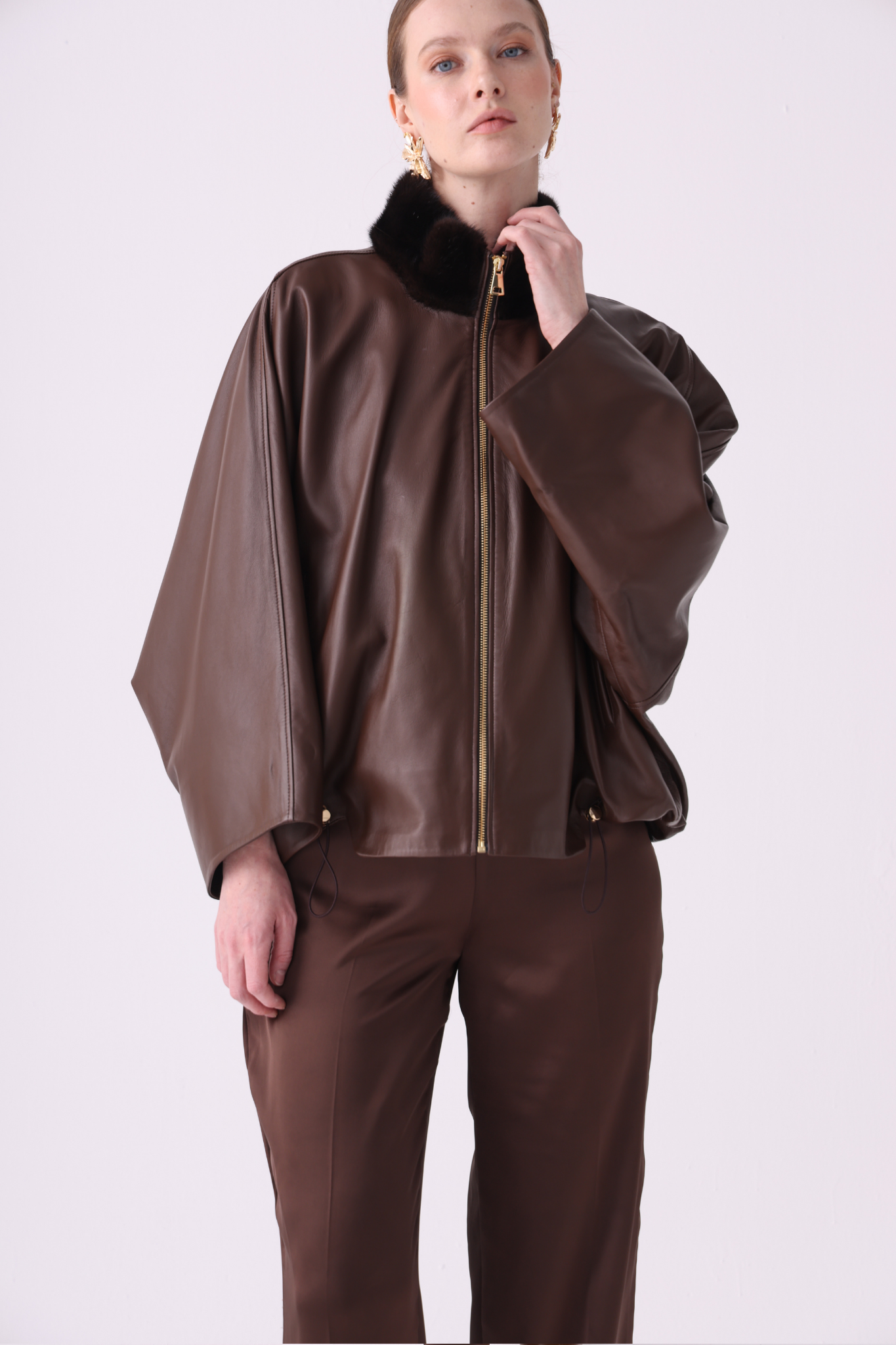 Batwing Soft Leather Jacket