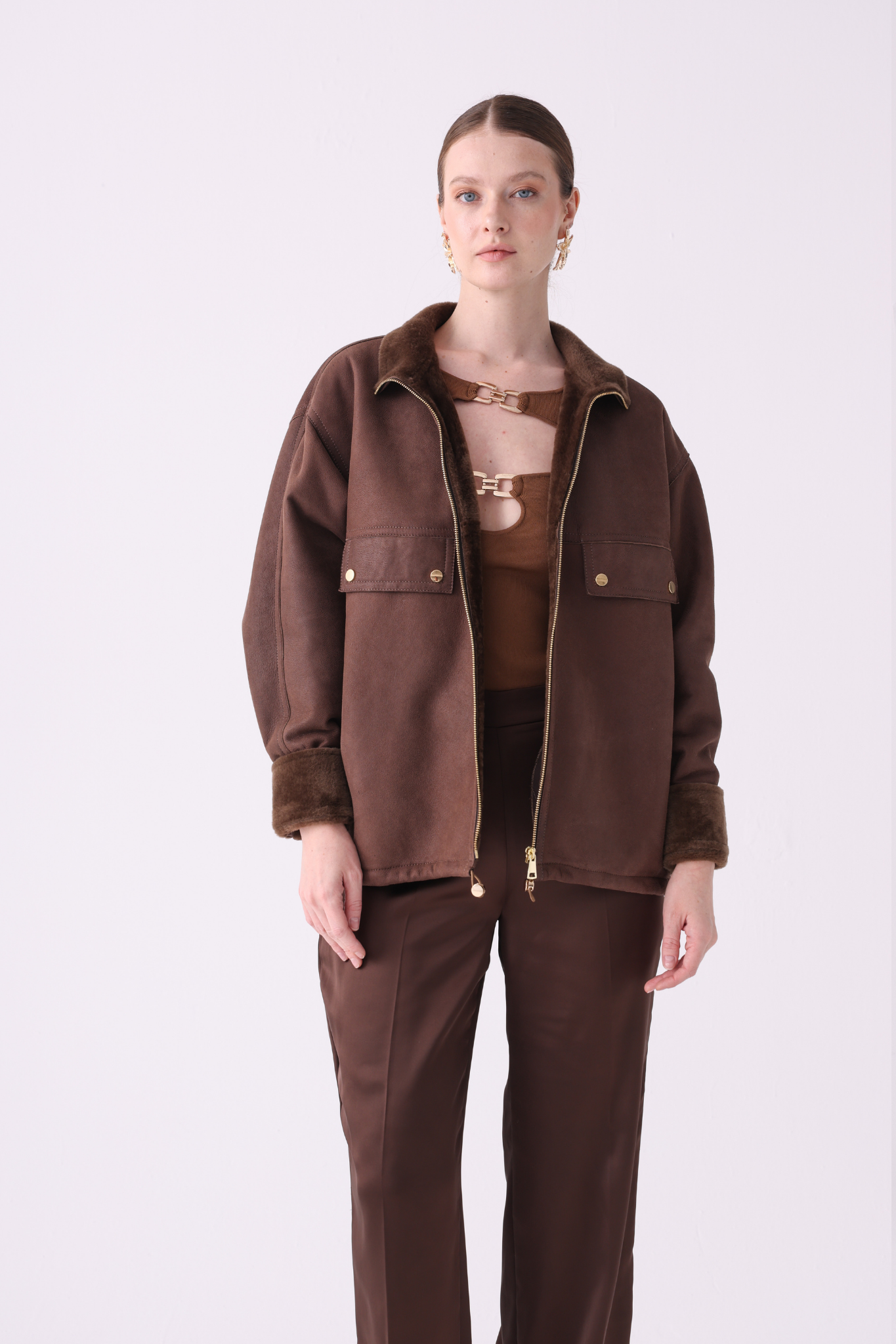 Quies <br> Relaxed-Fit Shearling Jacket