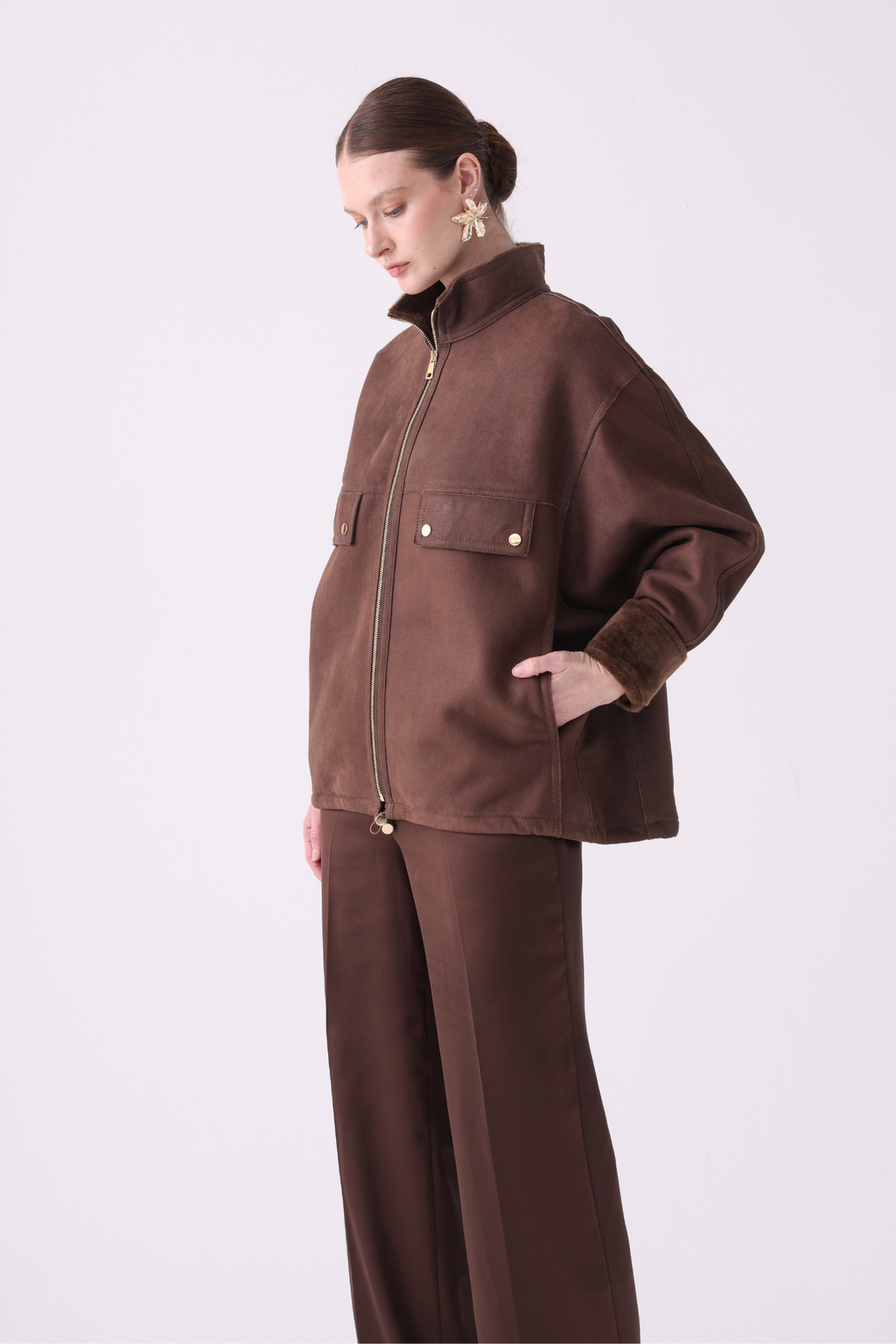 Quies <br> Relaxed-Fit Shearling Jacket