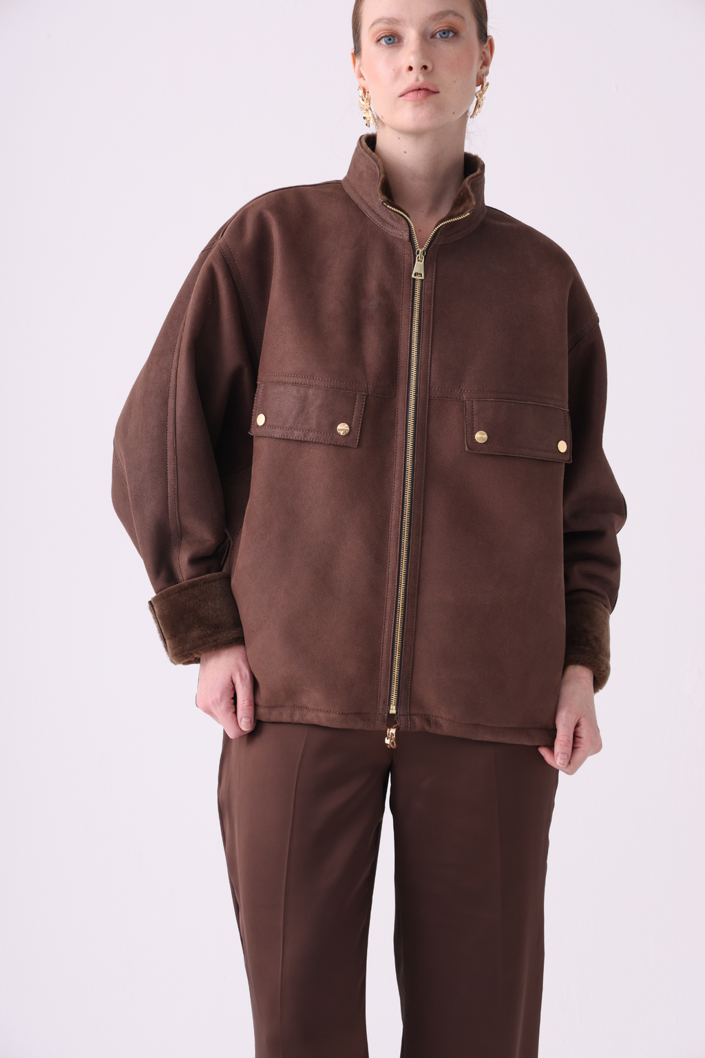 Quies <br> Relaxed-Fit Shearling Jacket