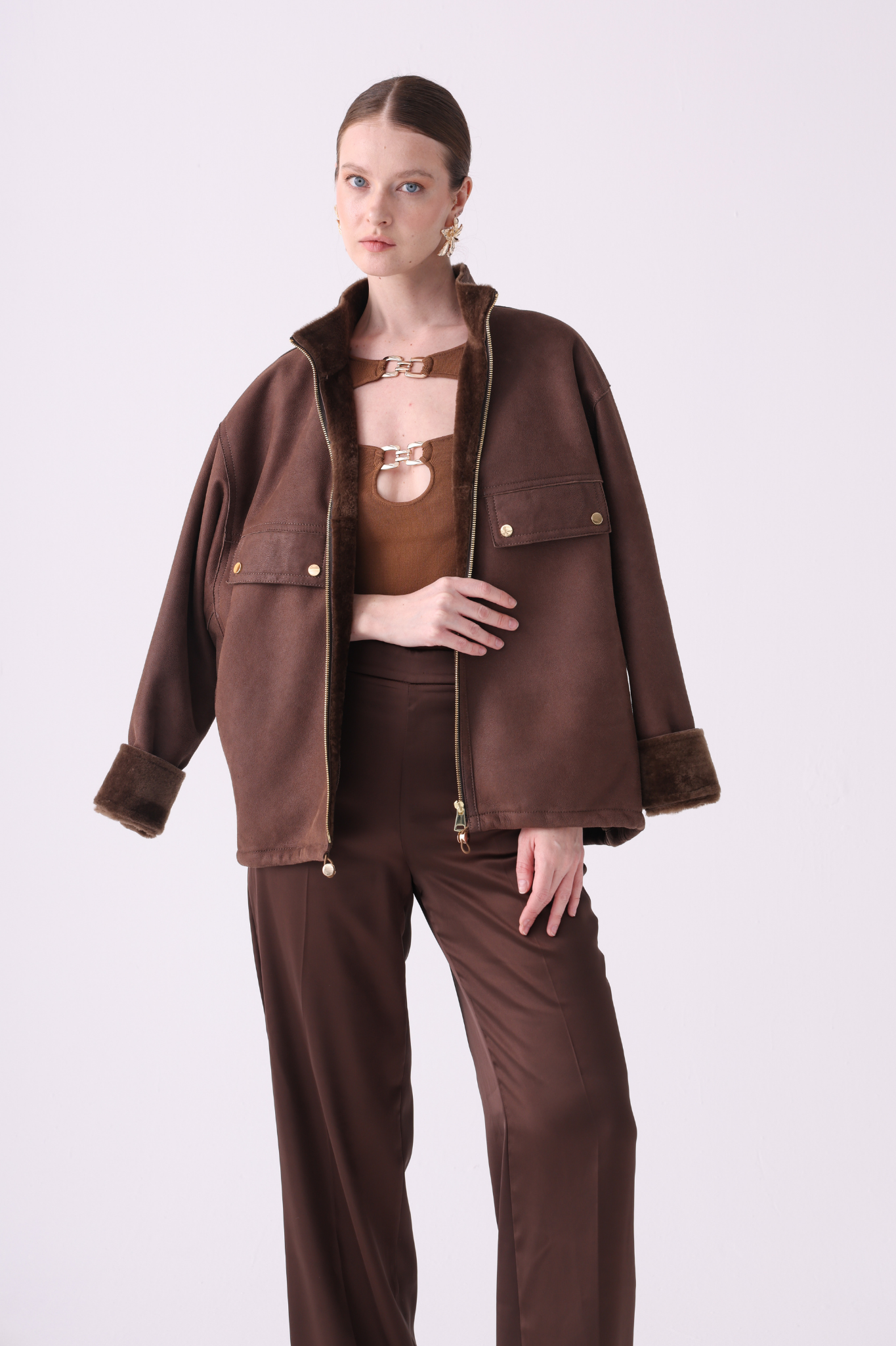 Quies <br> Relaxed-Fit Shearling Jacket