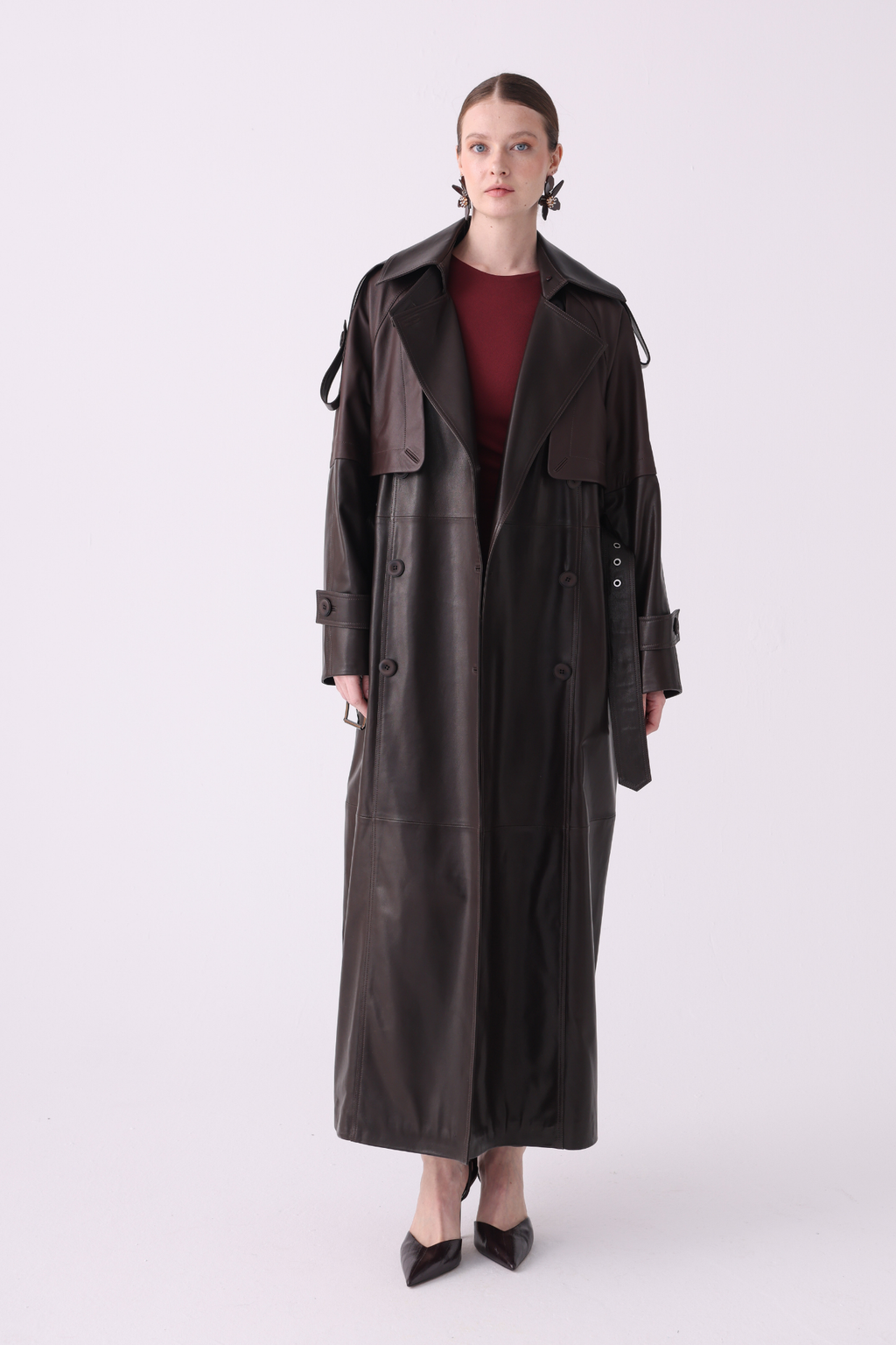 Pera Leather Trench