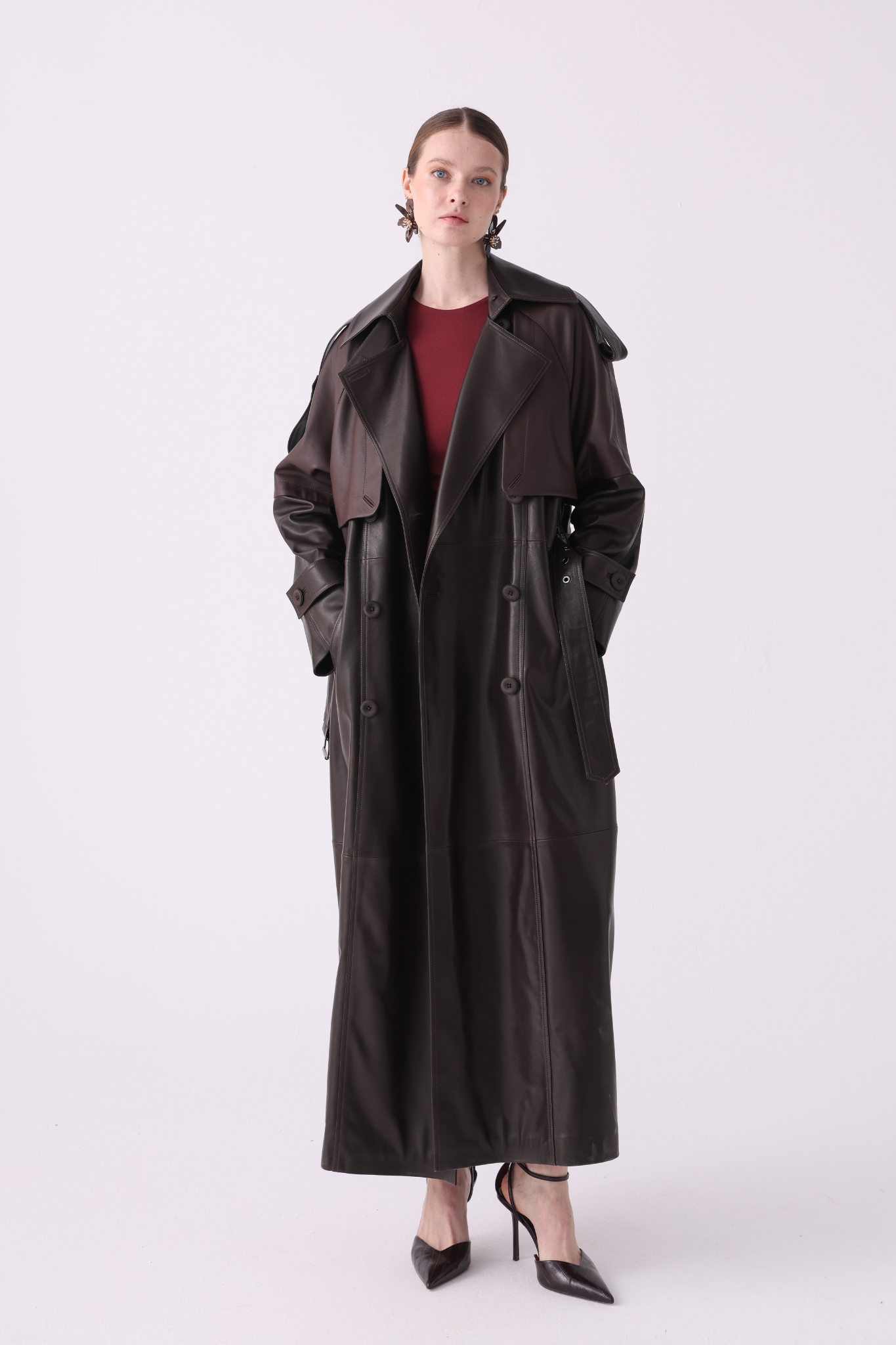 Pera Leather Trench
