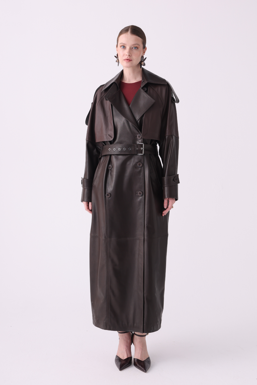 Pera Leather Trench