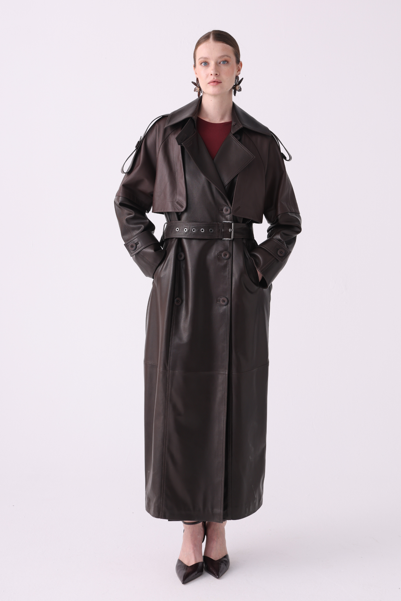 Pera Leather Trench