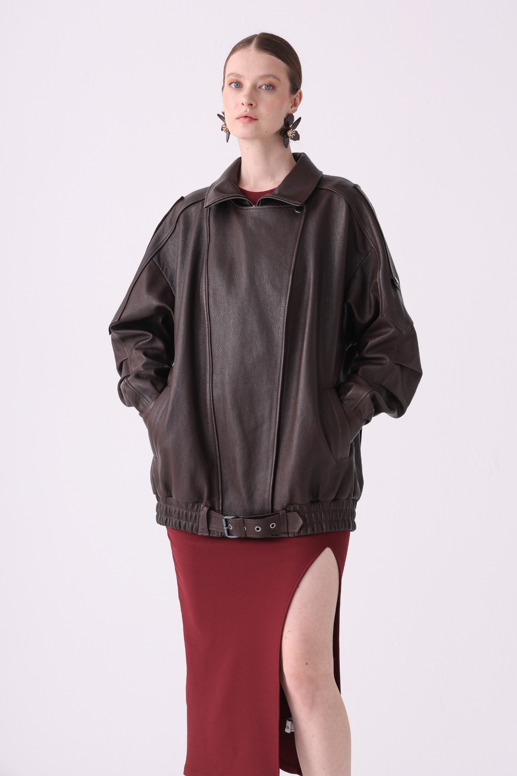 VAN <br> Oversized Leather Jacket