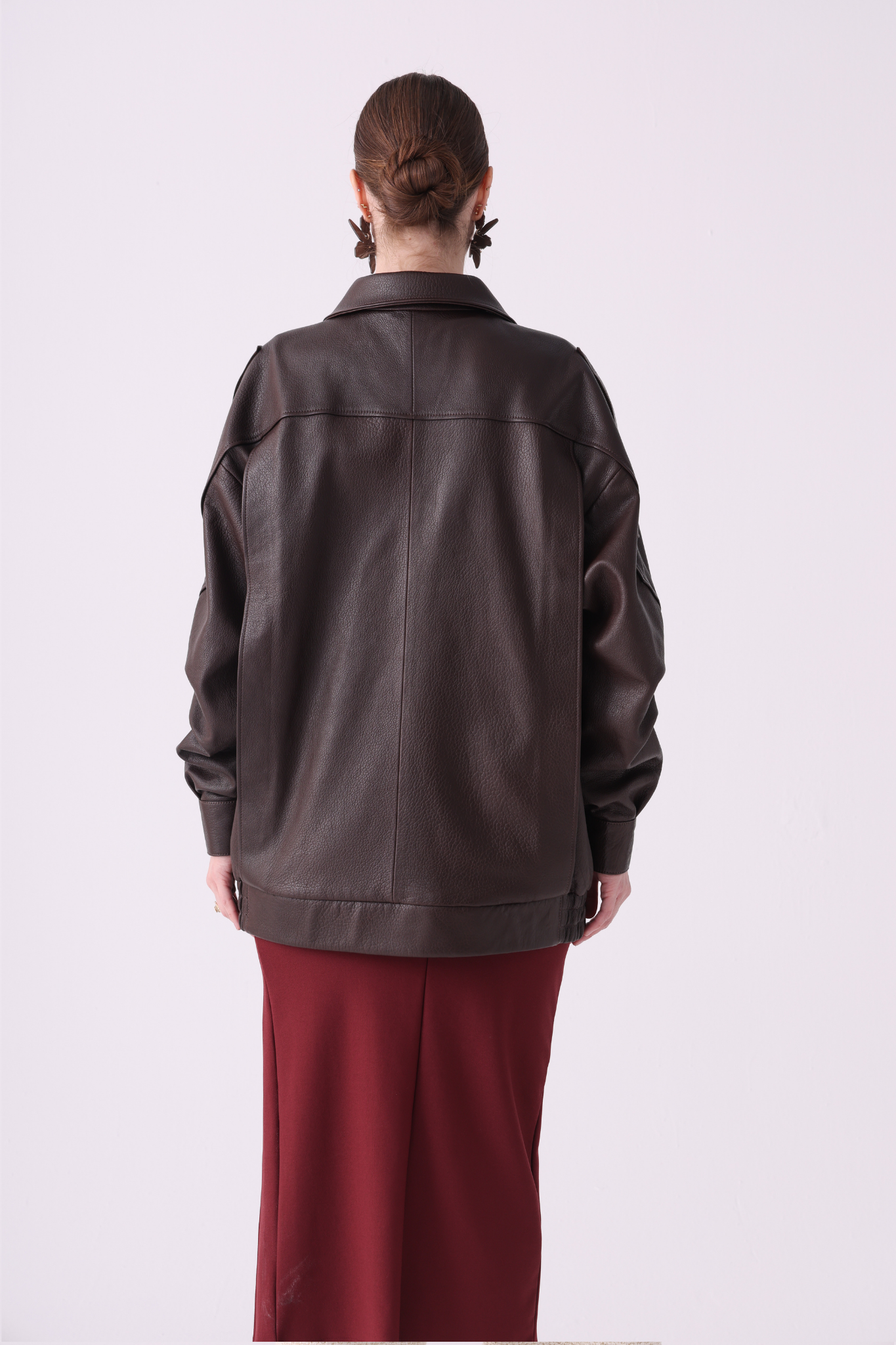 VAN <br> Oversized Leather Jacket