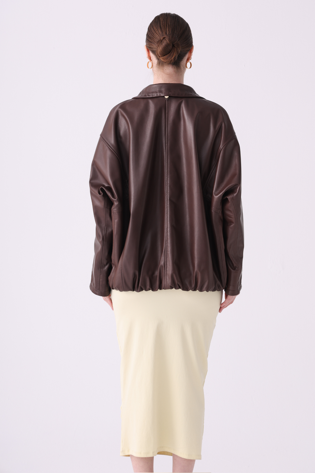 Noélie <br> Oversized Leather Jacket