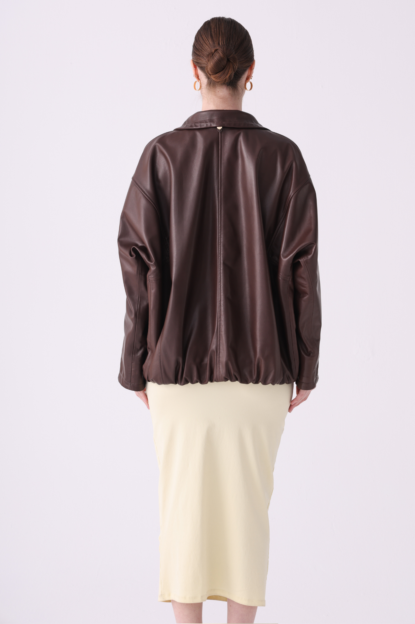 Noélie <br> Oversized Leather Jacket