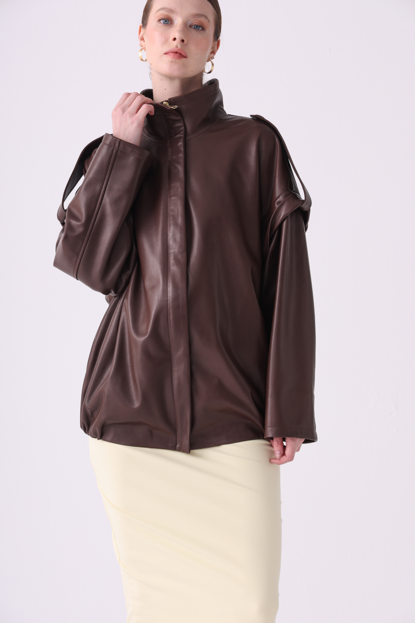 Ella <br> Leather Jacket