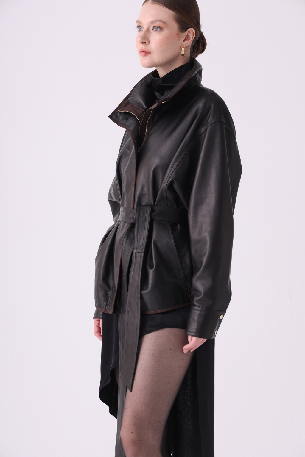 Hesy Relaxed Leather Jacket