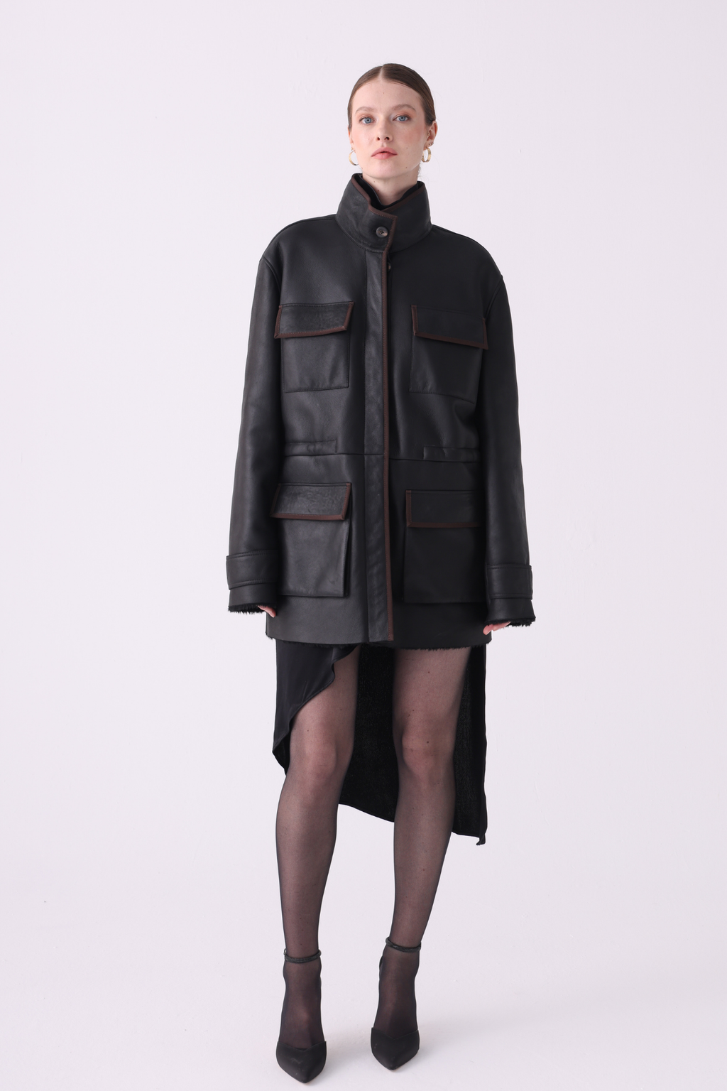 Lume <br> Mid-Length Shearling Jacket