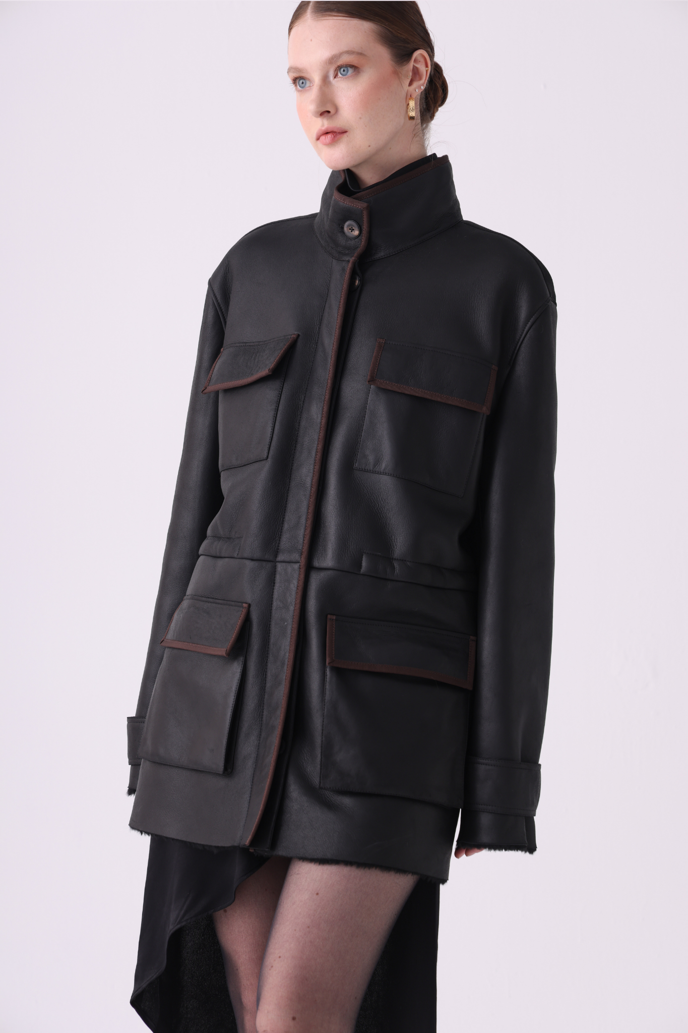 Lume <br> Mid-Length Shearling Jacket