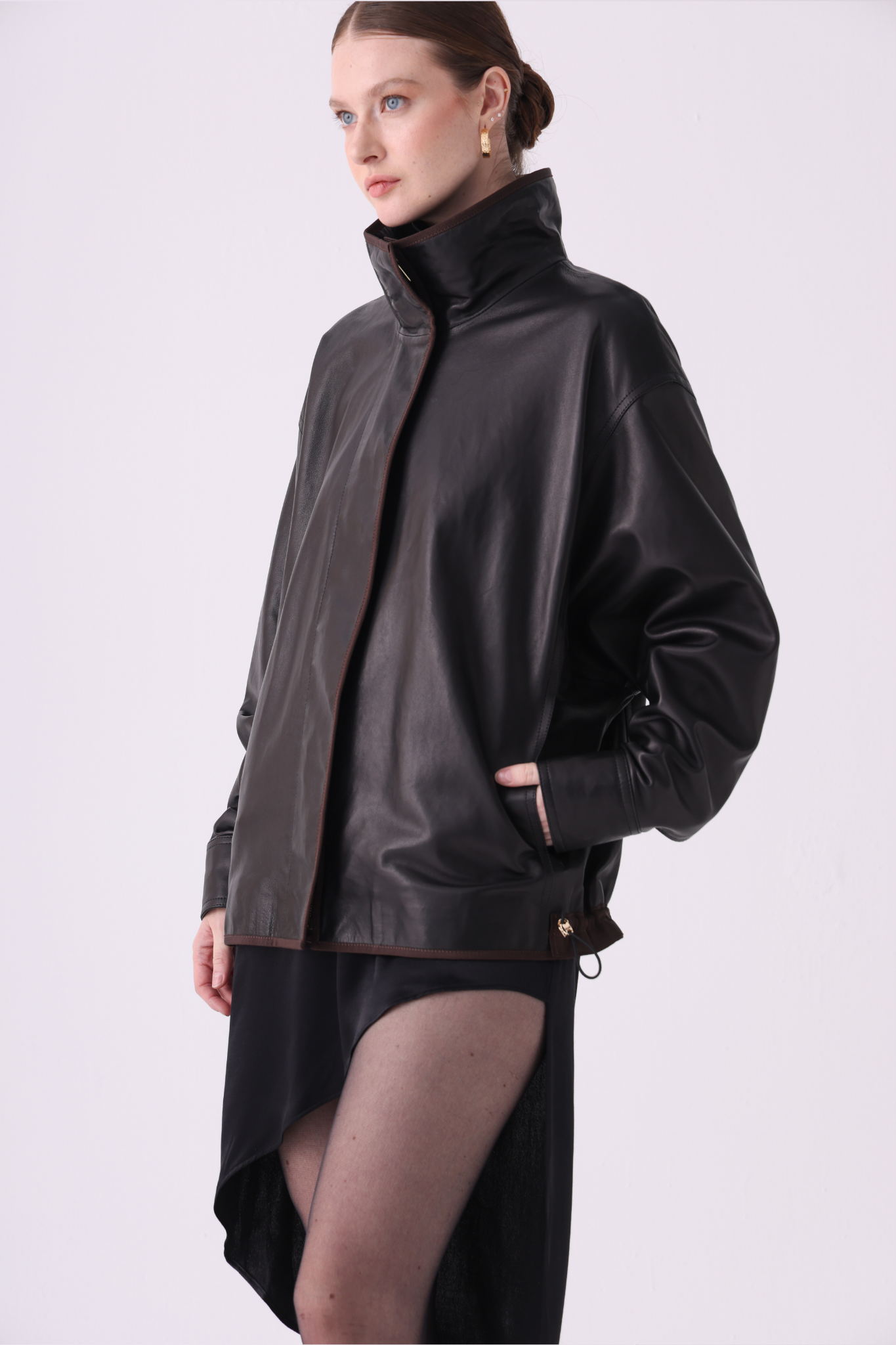 Hesy Relaxed Leather Jacket