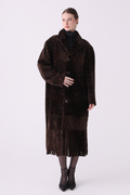 Fringe <br> Reversible Shearling Long Coat