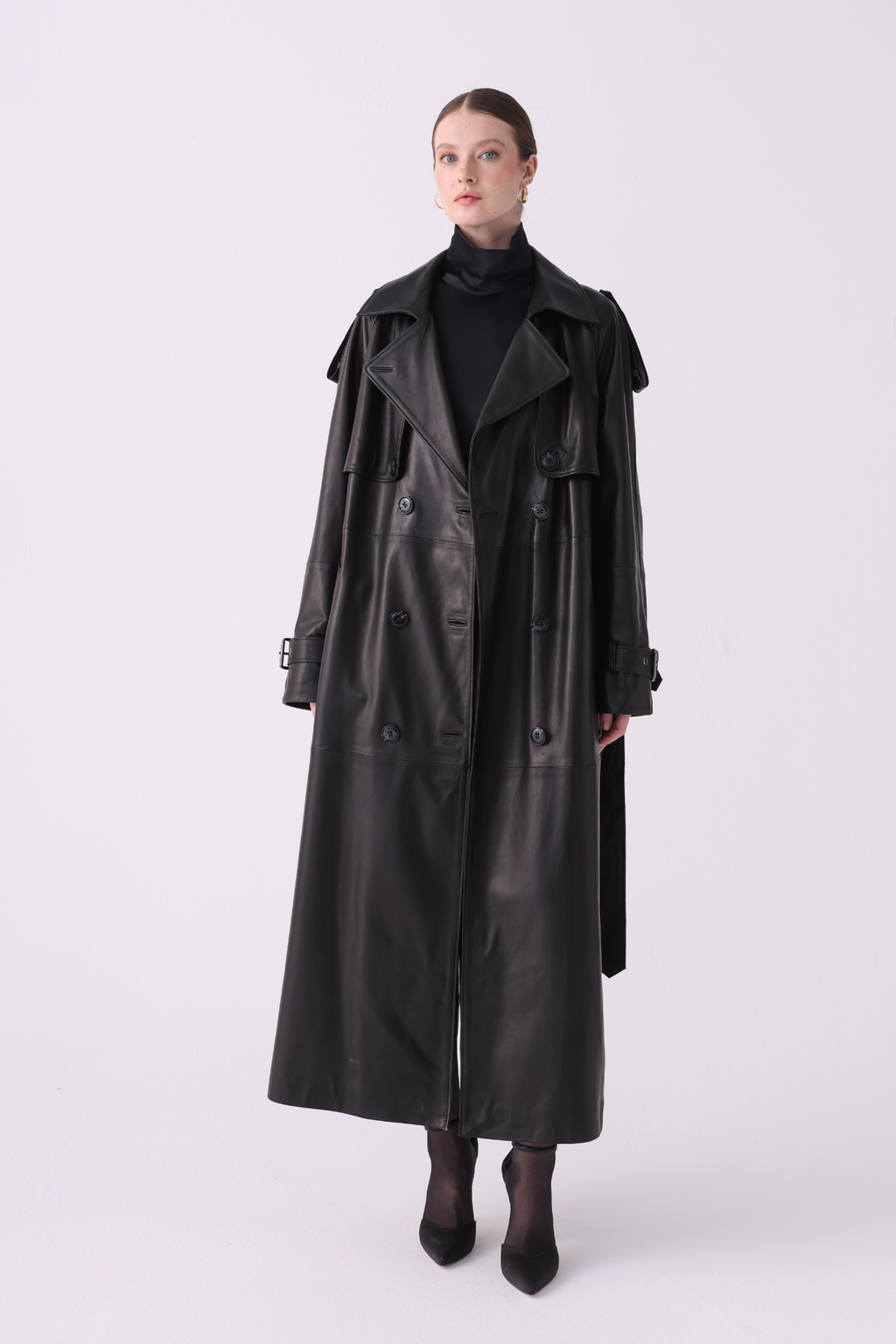 Bens <br> Long Leather Coat