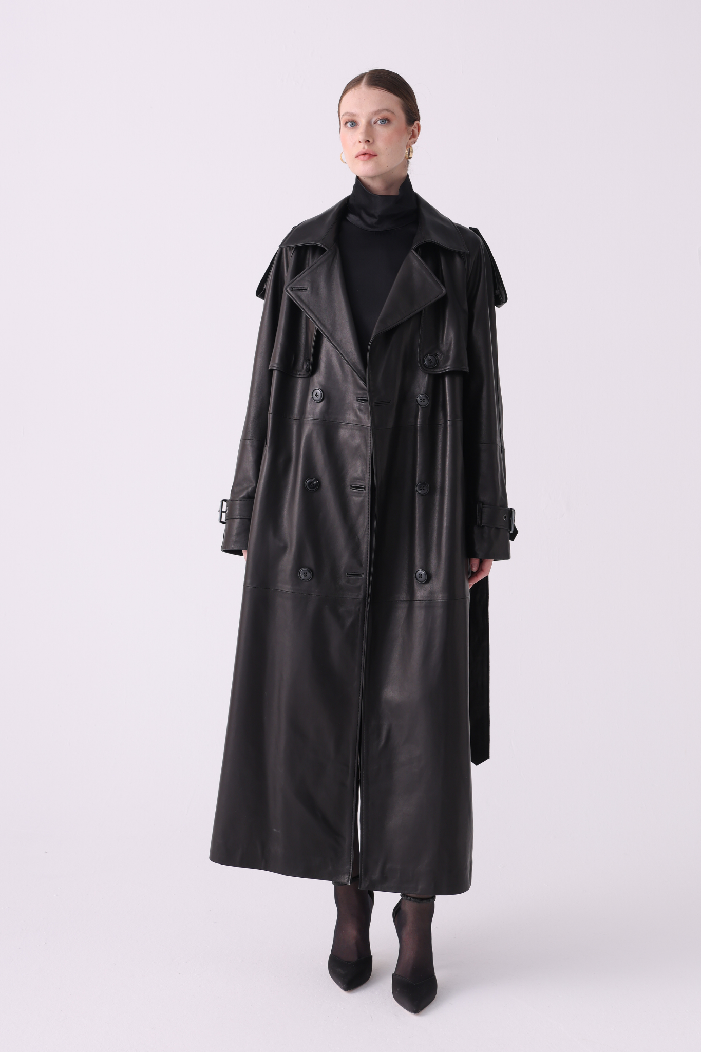Bens <br> Long Leather Coat