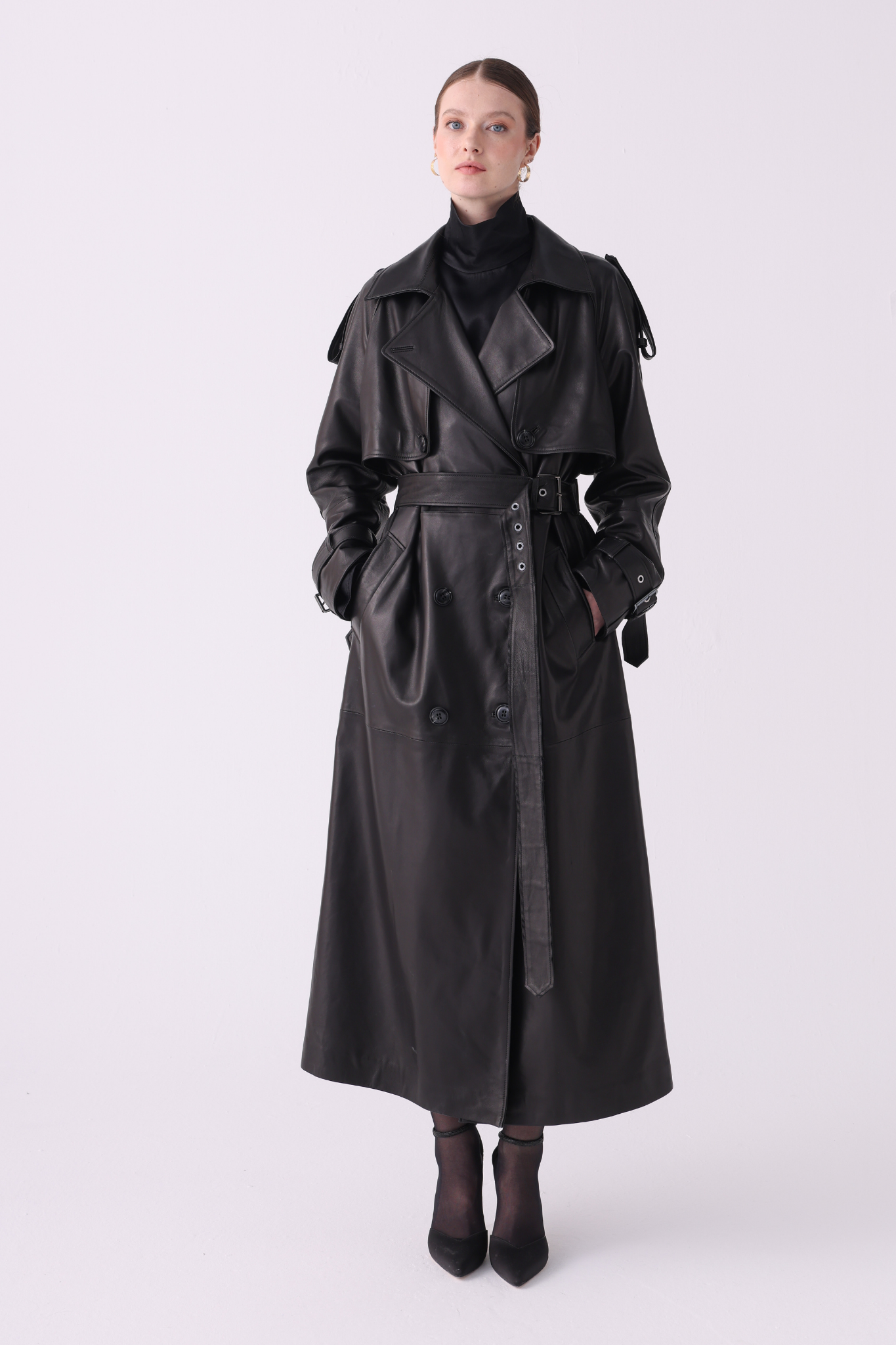 Bens <br> Long Leather Coat