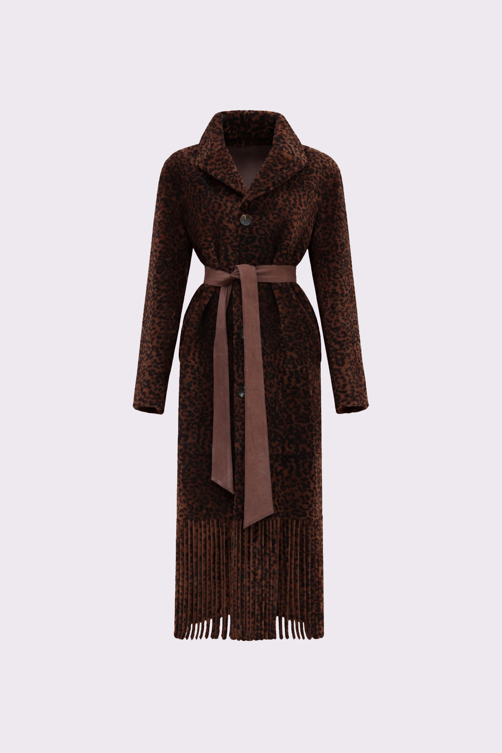 Fringe <br> Reversible Shearling Long Coat