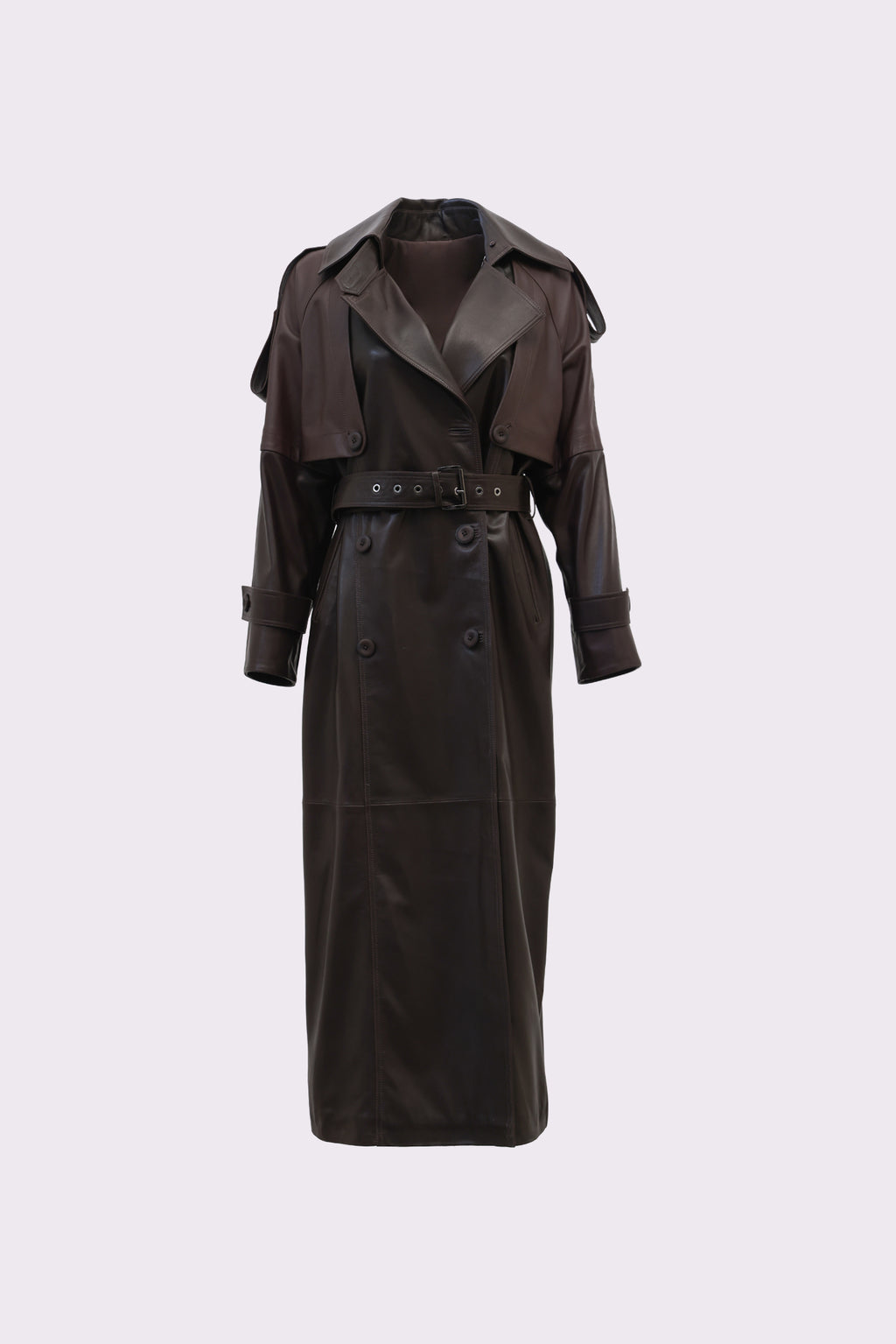 Pera <br> Leather Trench