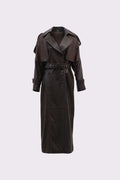 Pera <br> Leather Trench