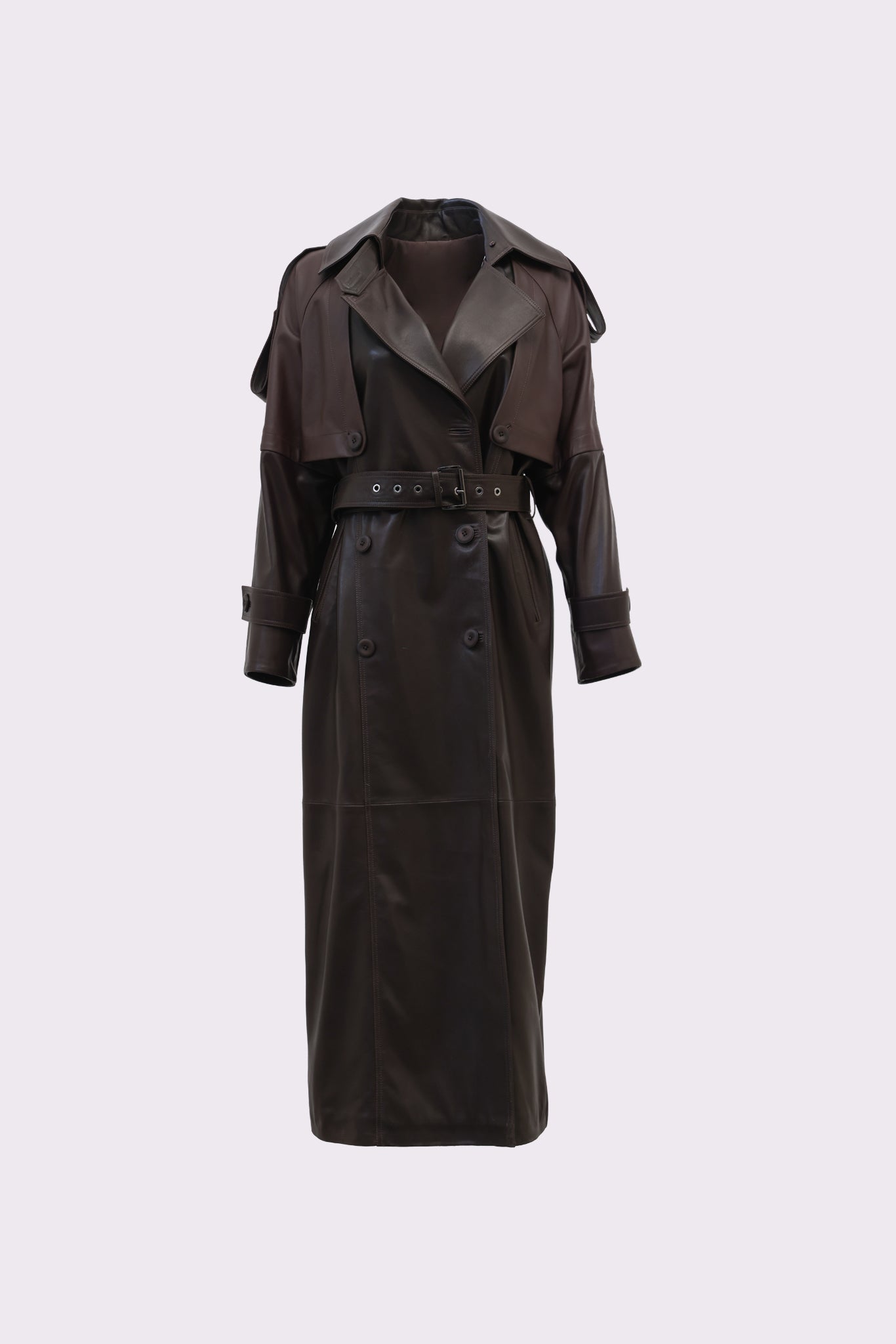 Pera <br> Leather Trench