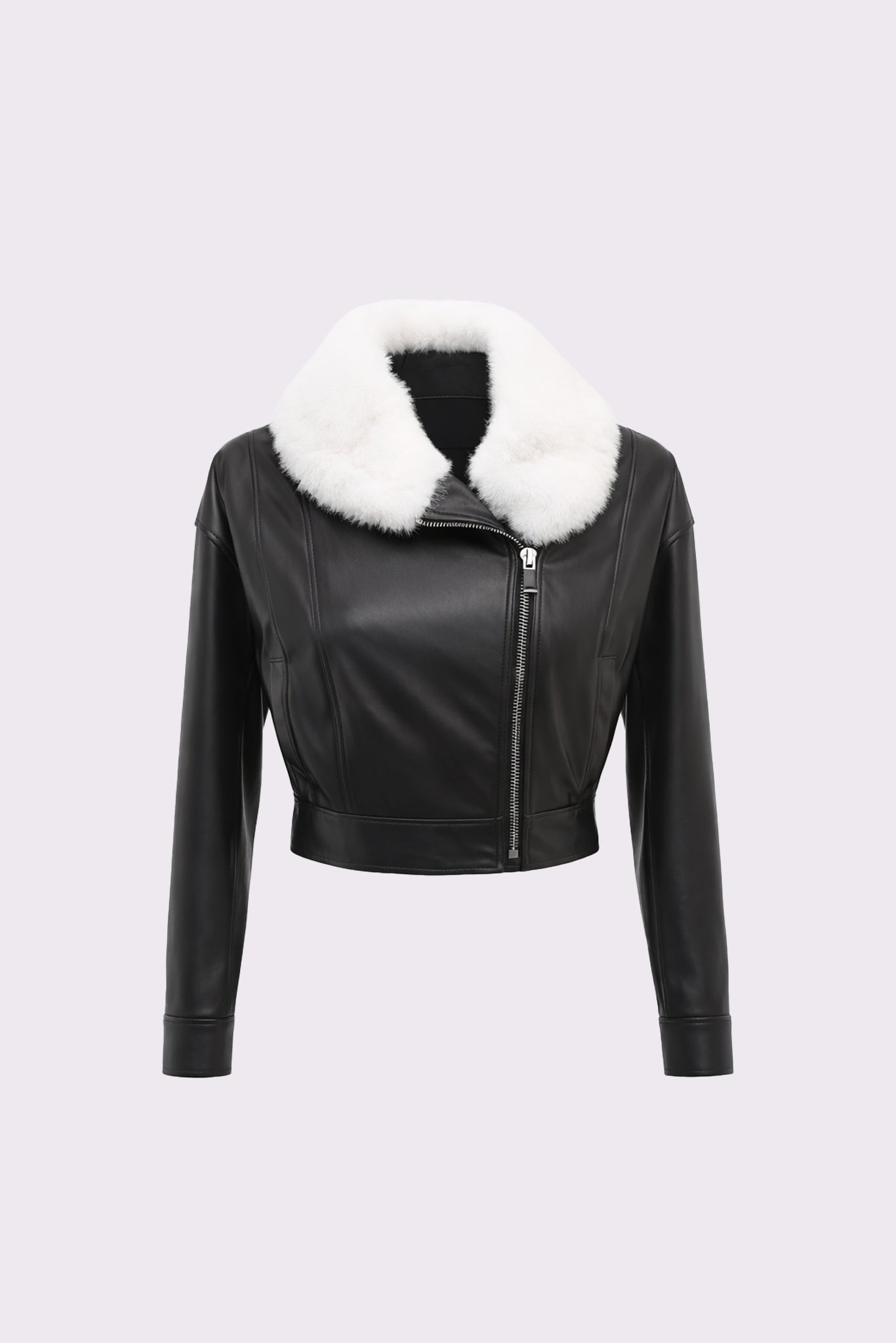 Regium <br> Short Leather Jacket