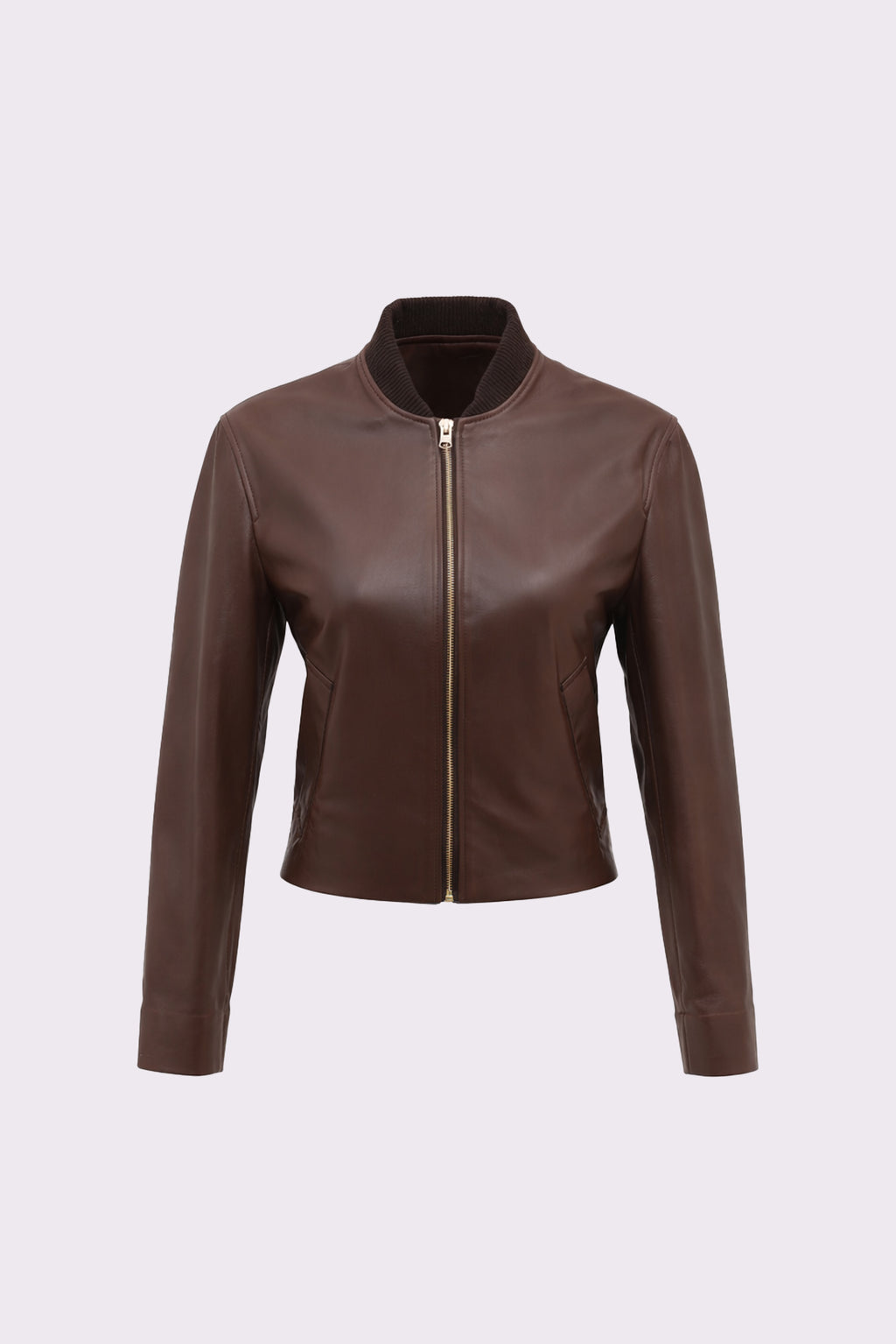 Sol <br> Brown Leather Jacket