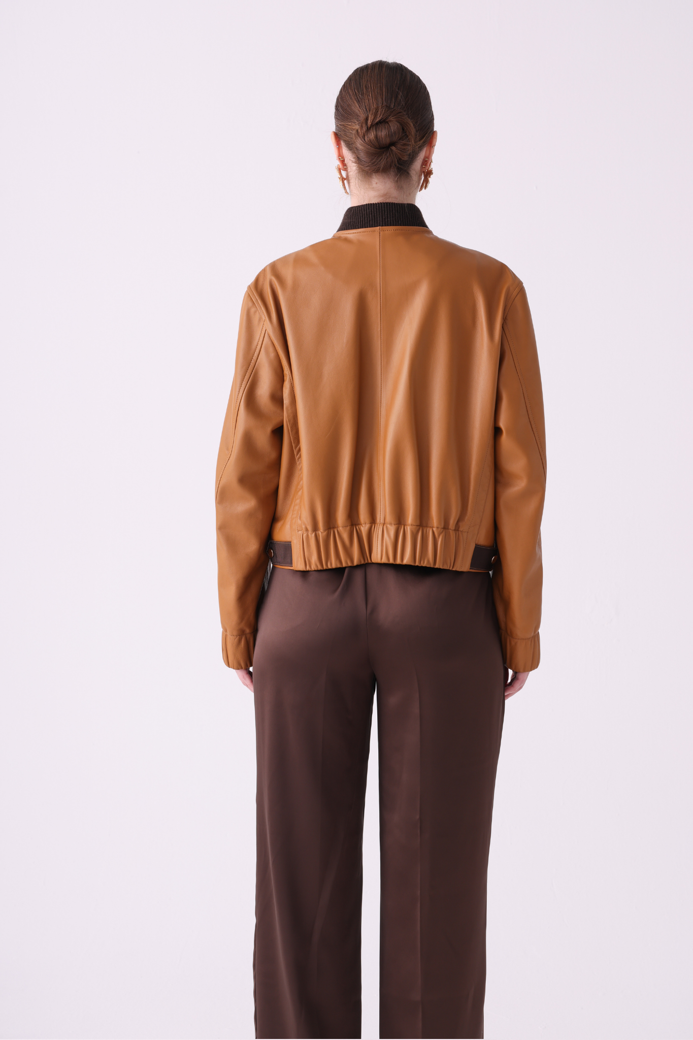 Sol <br> Mustard Leather Jacket