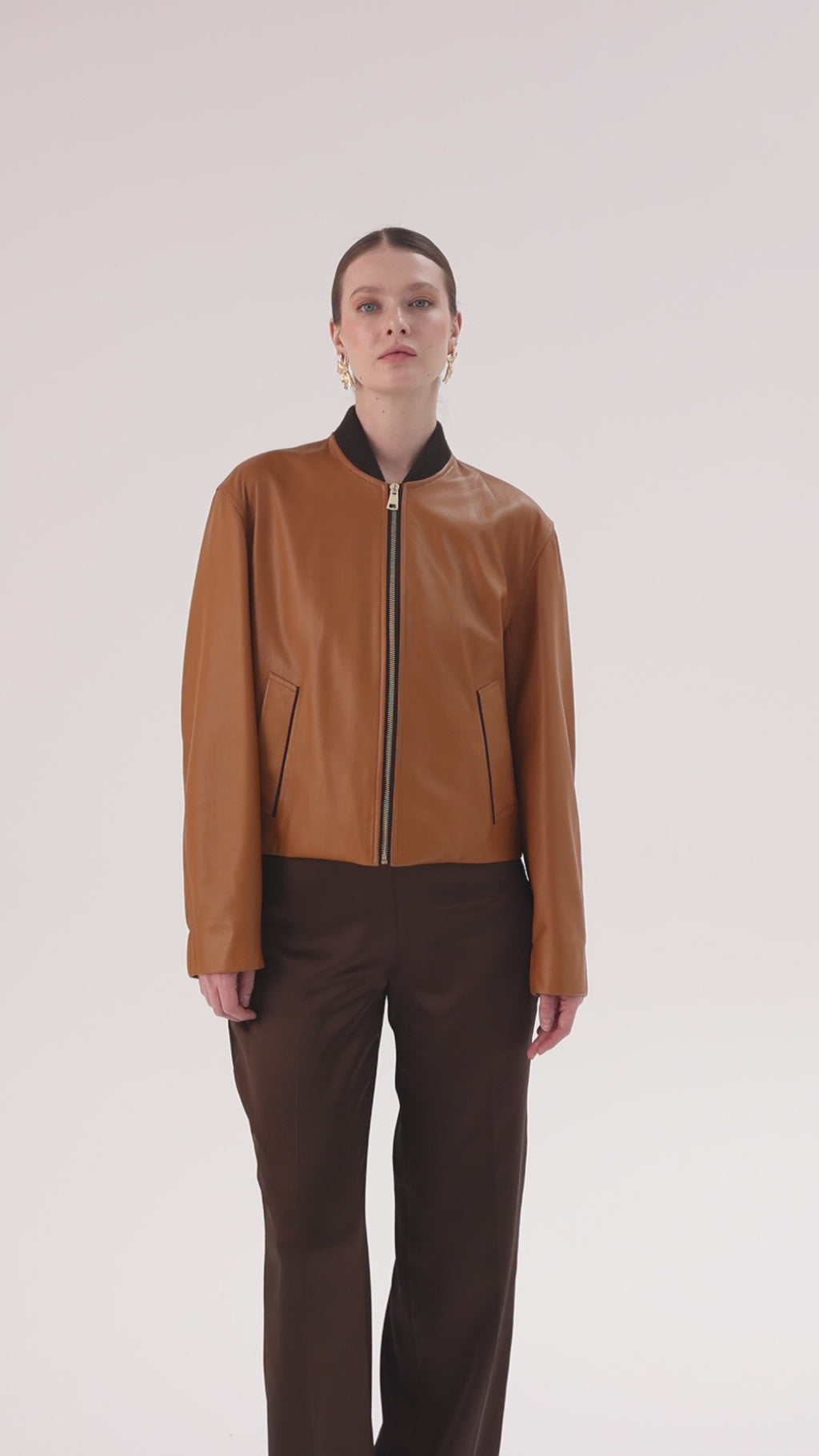 Sol <br> Mustard Leather Jacket