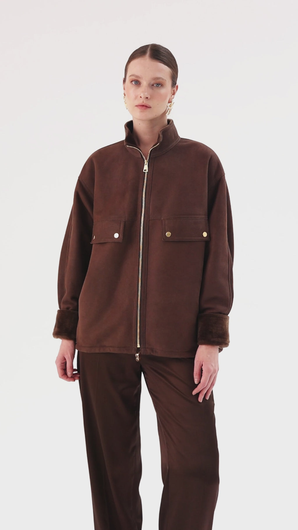 Quies <br> Relaxed-Fit Shearling Jacket