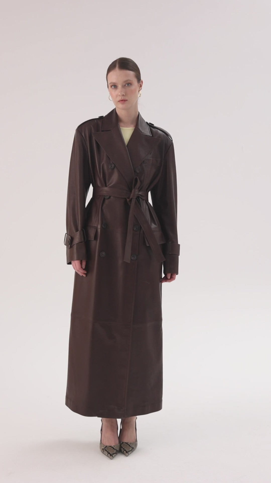 Long <br> Double-breasted Trench