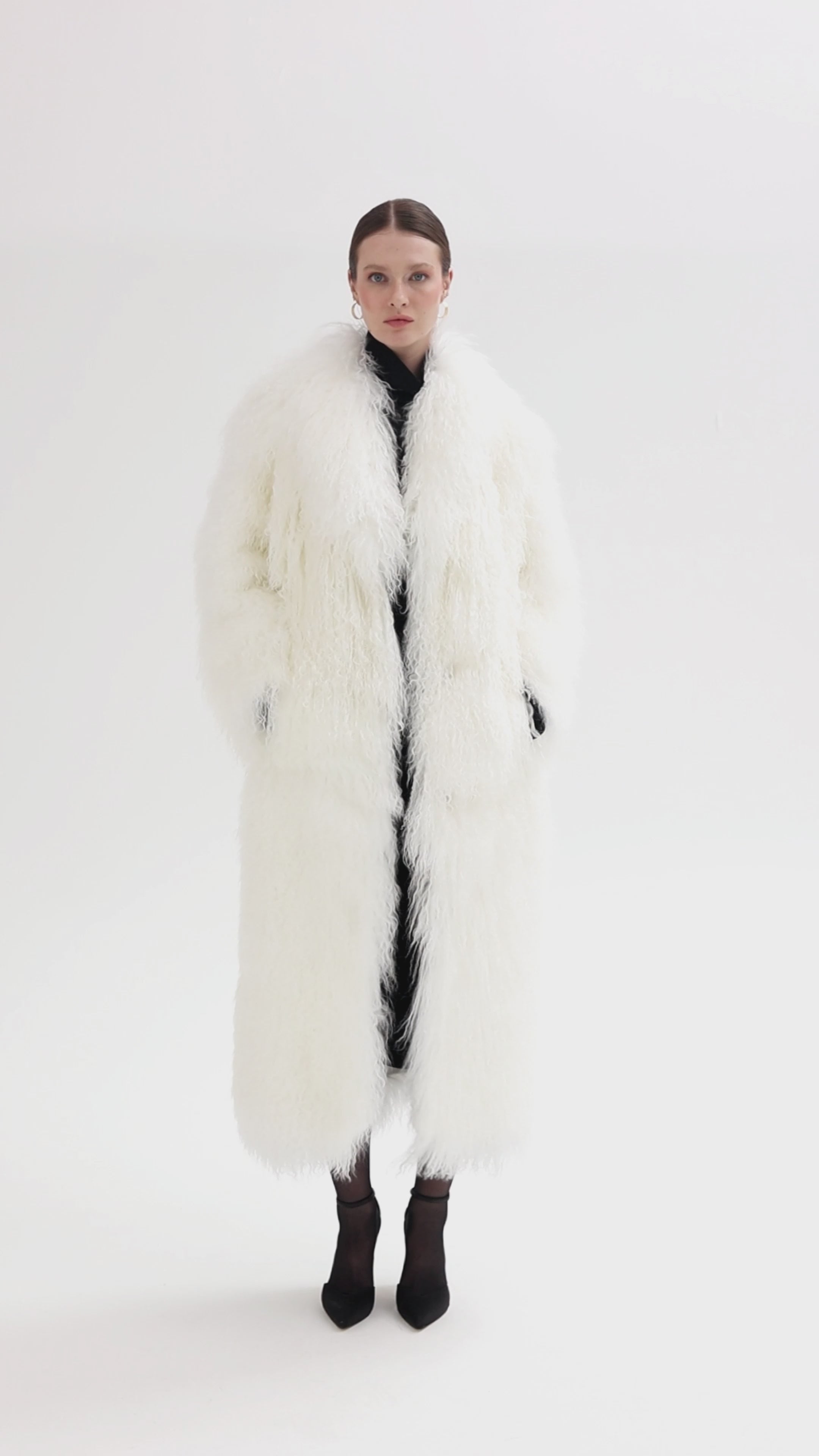 Eira <br> Tibetan Long Shearling Coat